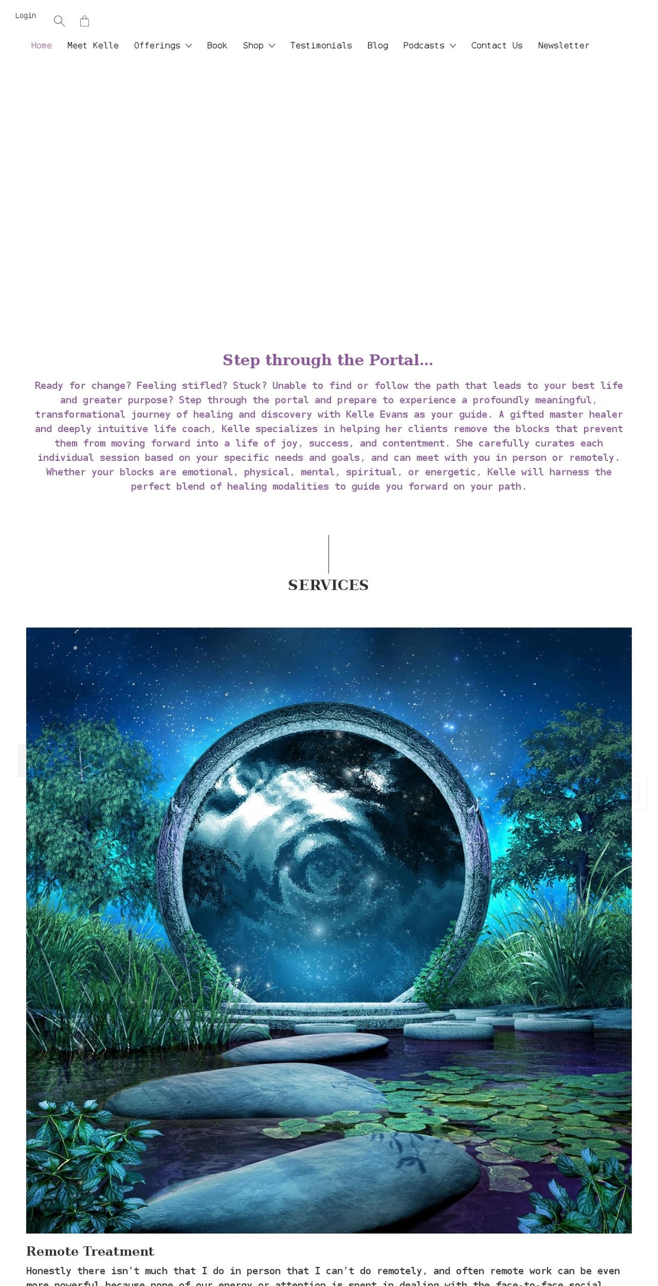healingportal.net shopify website screenshot