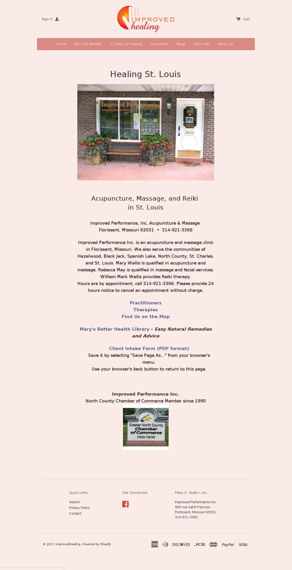 healingstlouis.com shopify website screenshot