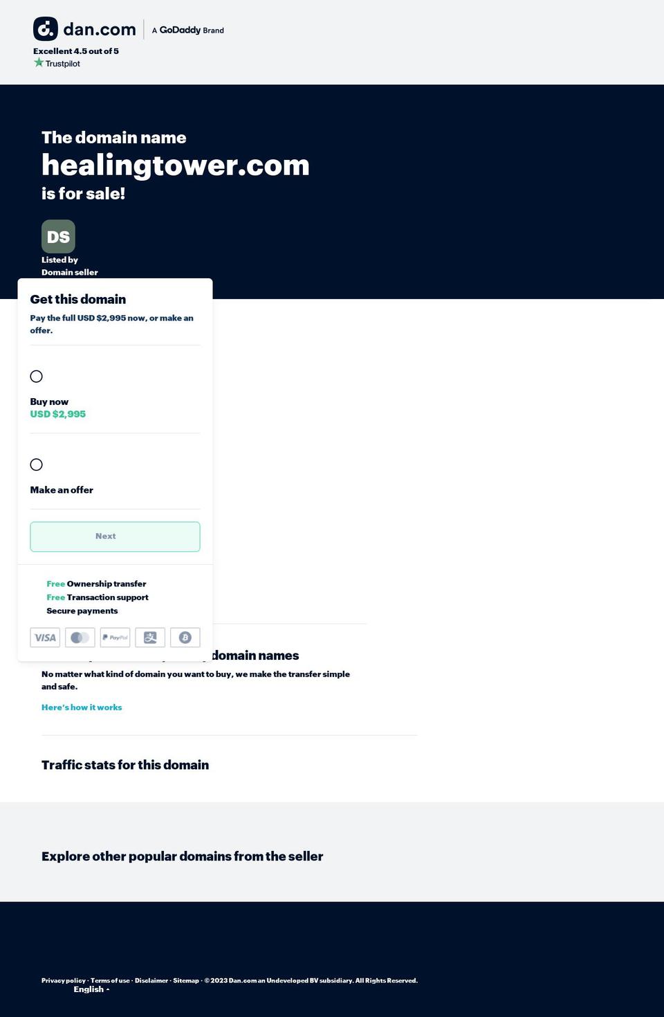 healingtower.com — Shopify storefront screenshot
