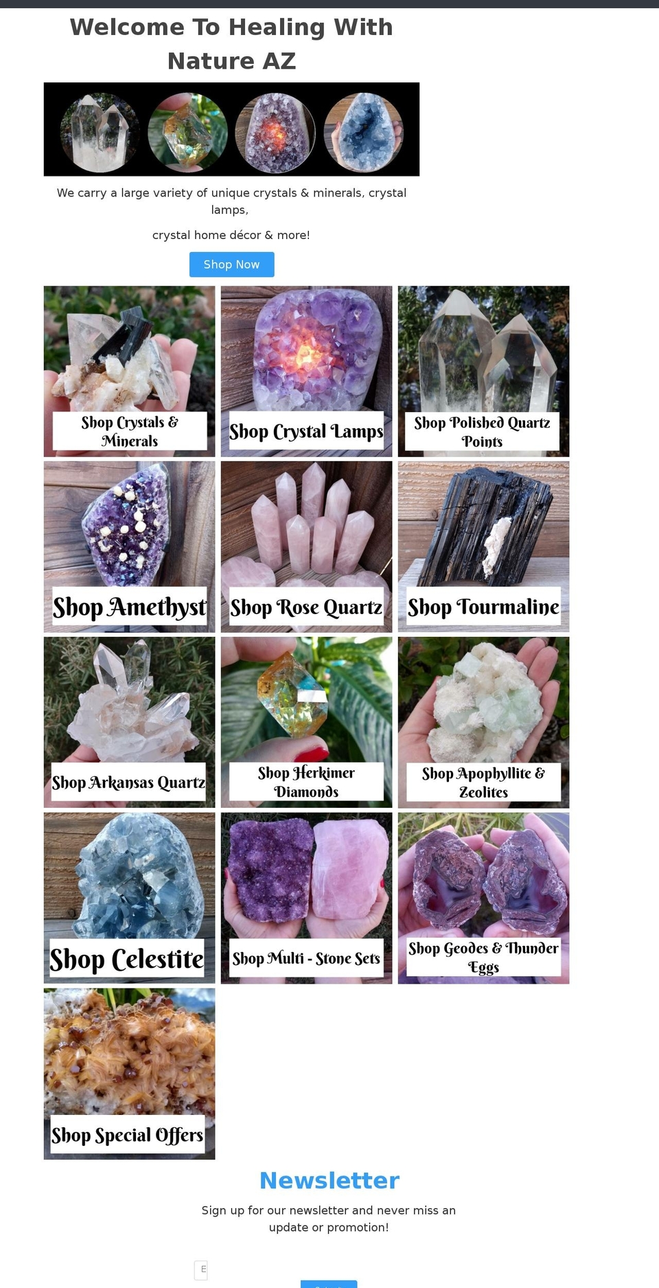 healingwithnatureaz.com shopify website screenshot