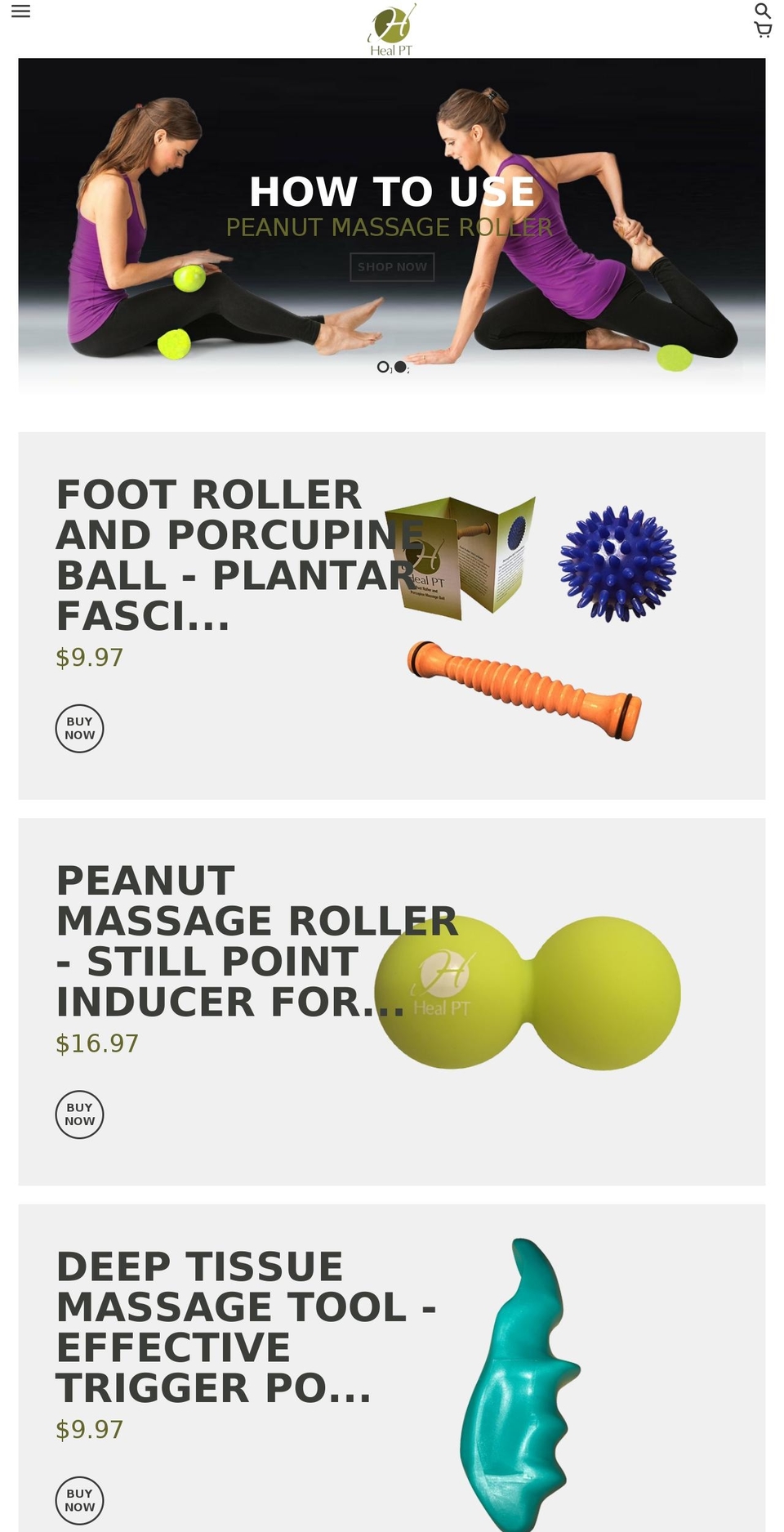 healpt.com — Shopify storefront screenshot