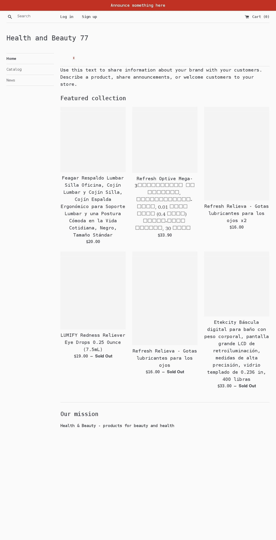 health-and-beauty-77.myshopify.com shopify website screenshot