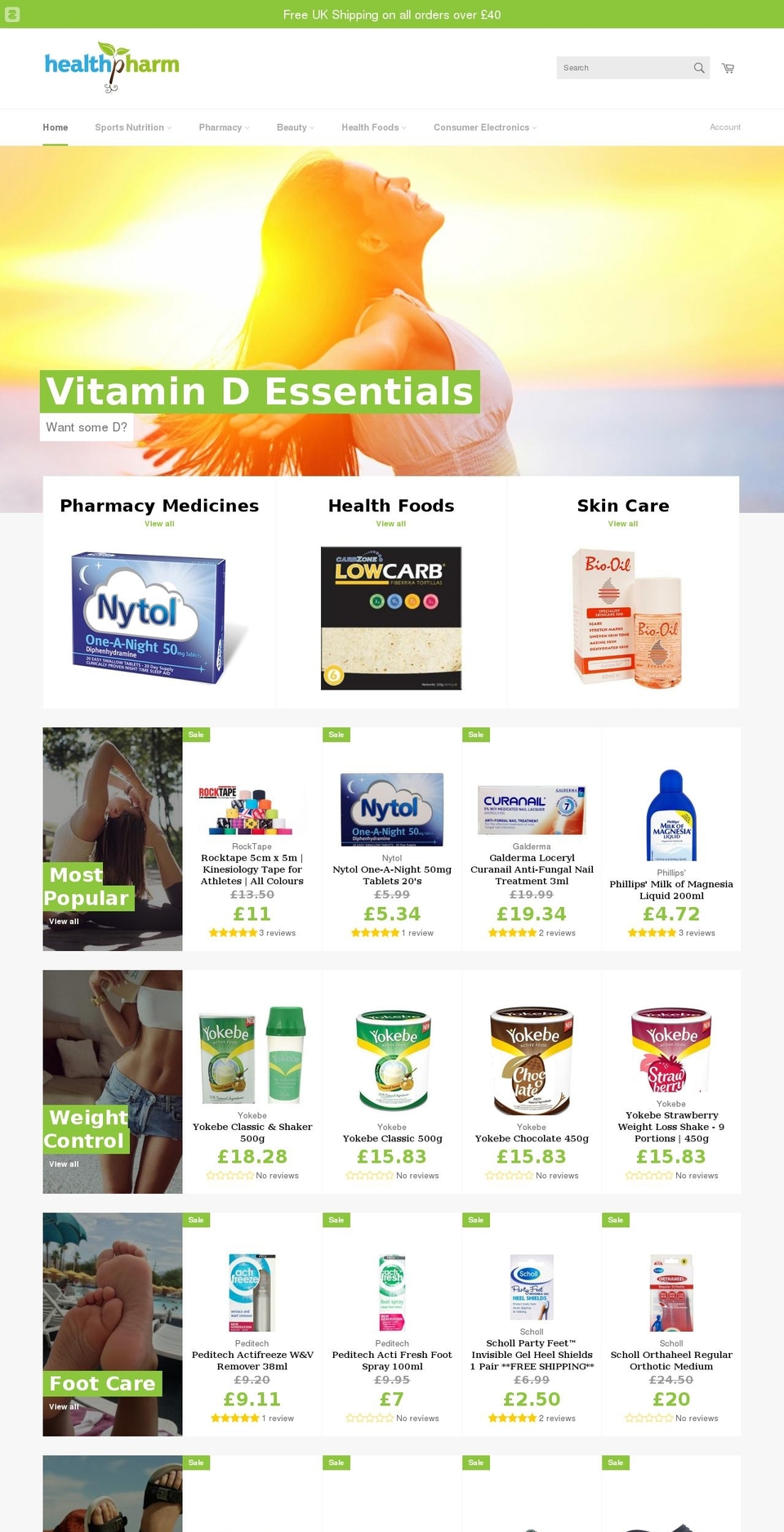 health-pharm.net shopify website screenshot