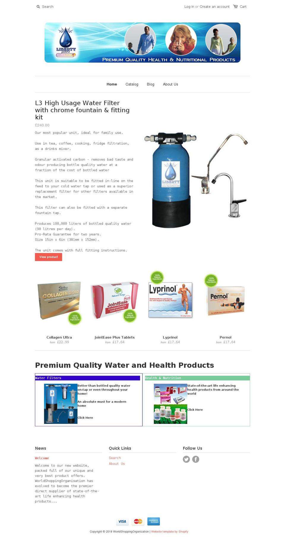 healthandslimmingproducts.com — Shopify storefront screenshot