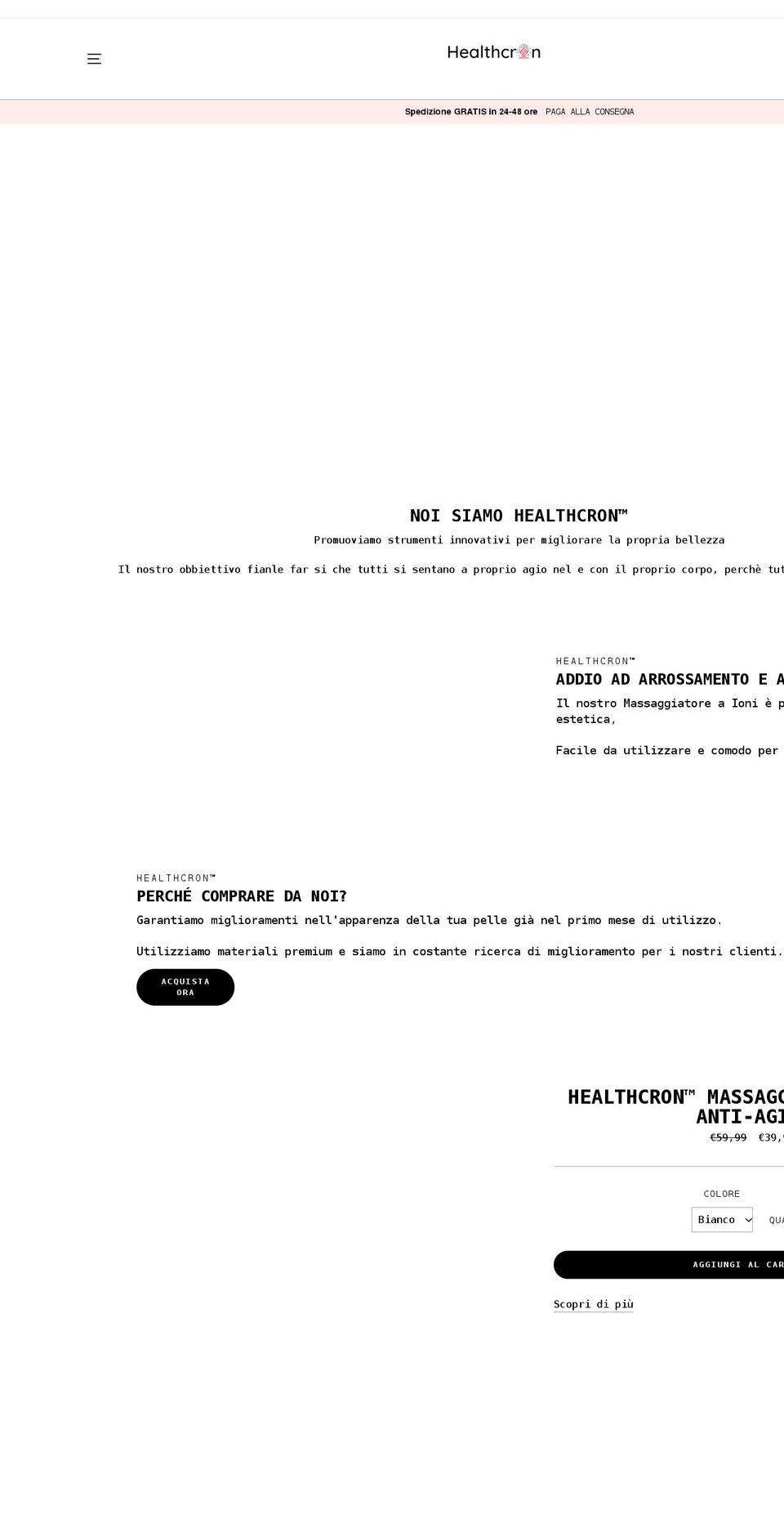 healthcron.com shopify website screenshot