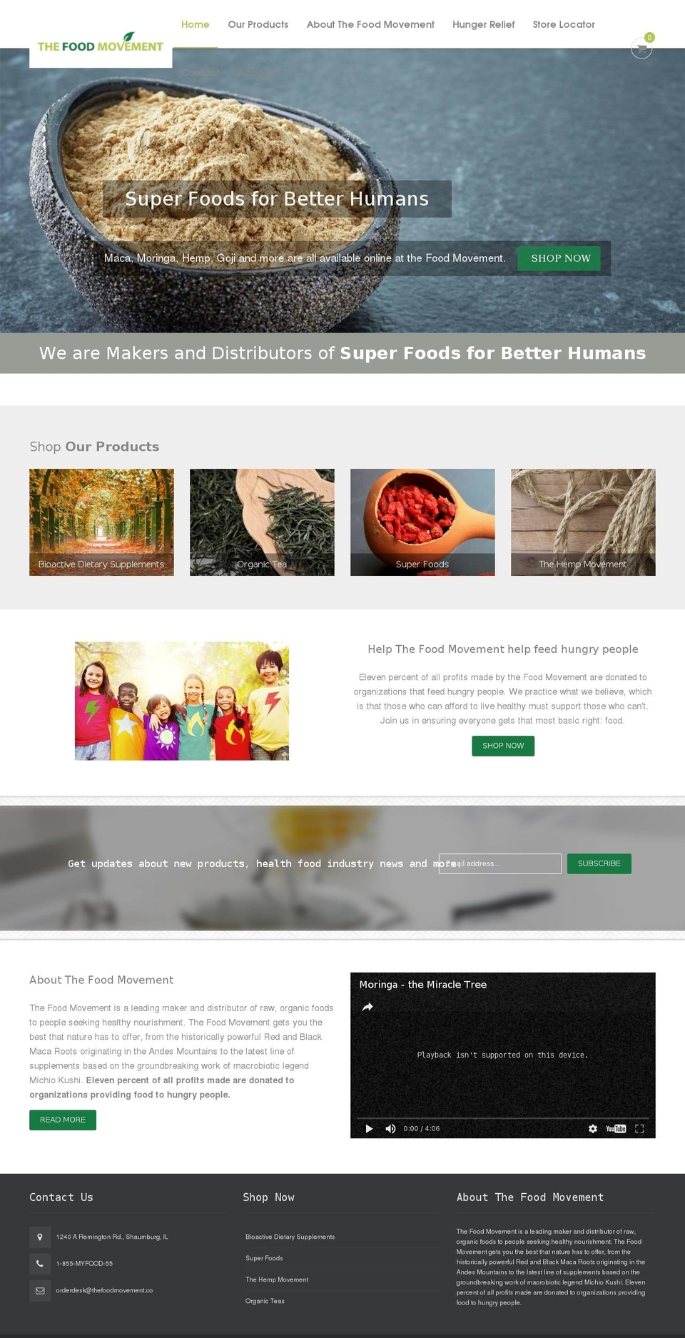 The Food Movement Co Shopify theme site example healthfoodmovement.com