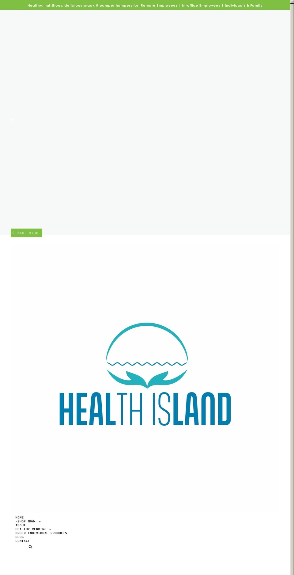 healthisland.org shopify website screenshot