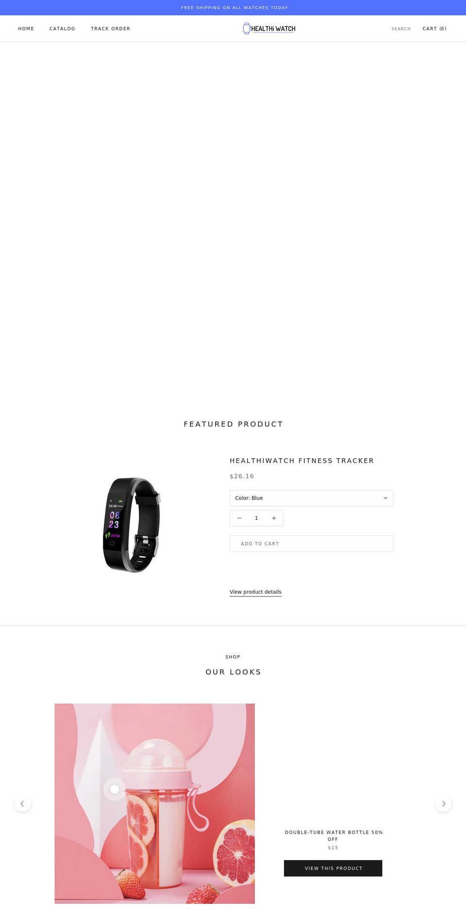 healthiwatch.com shopify website screenshot