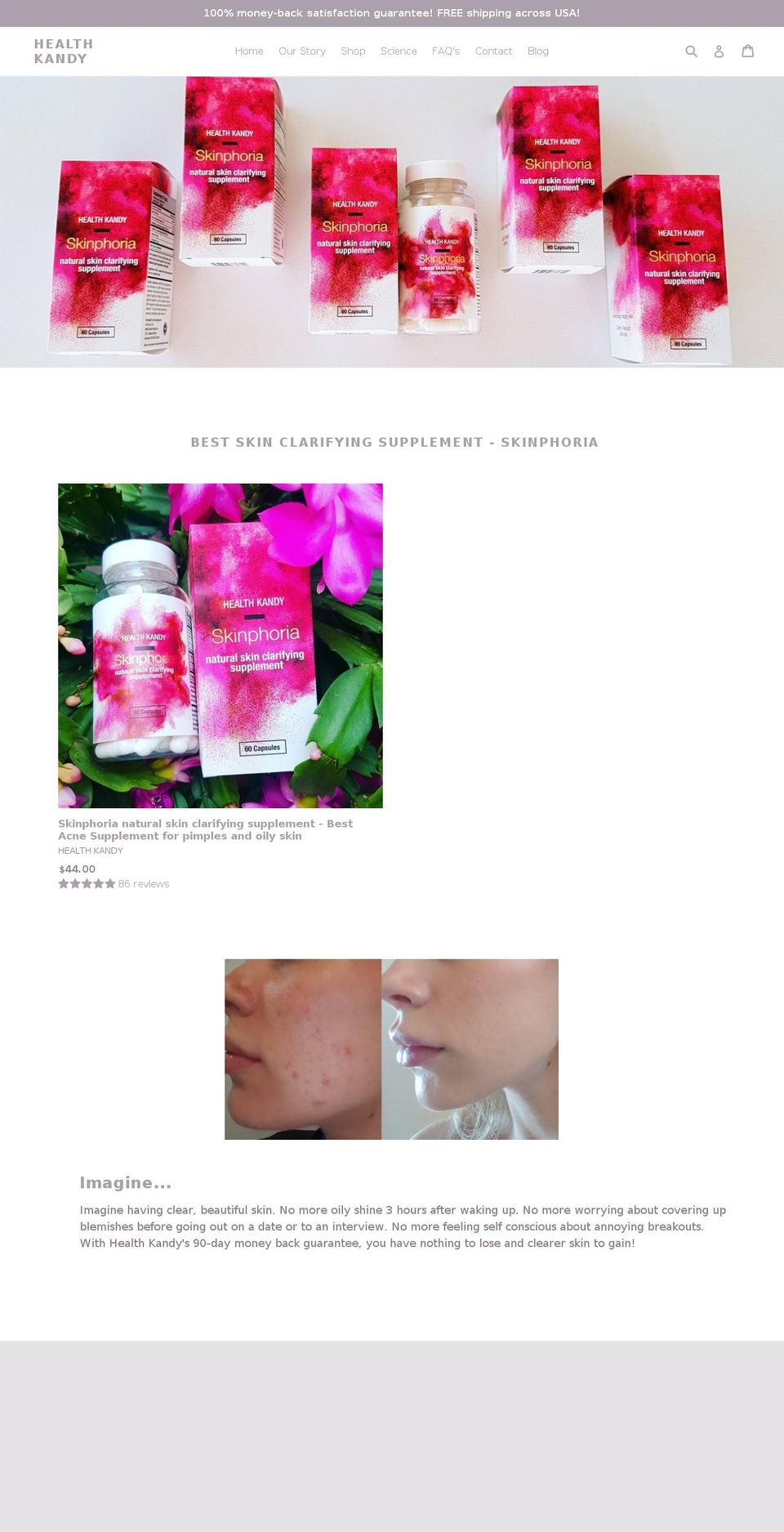 healthkandy.com shopify website screenshot