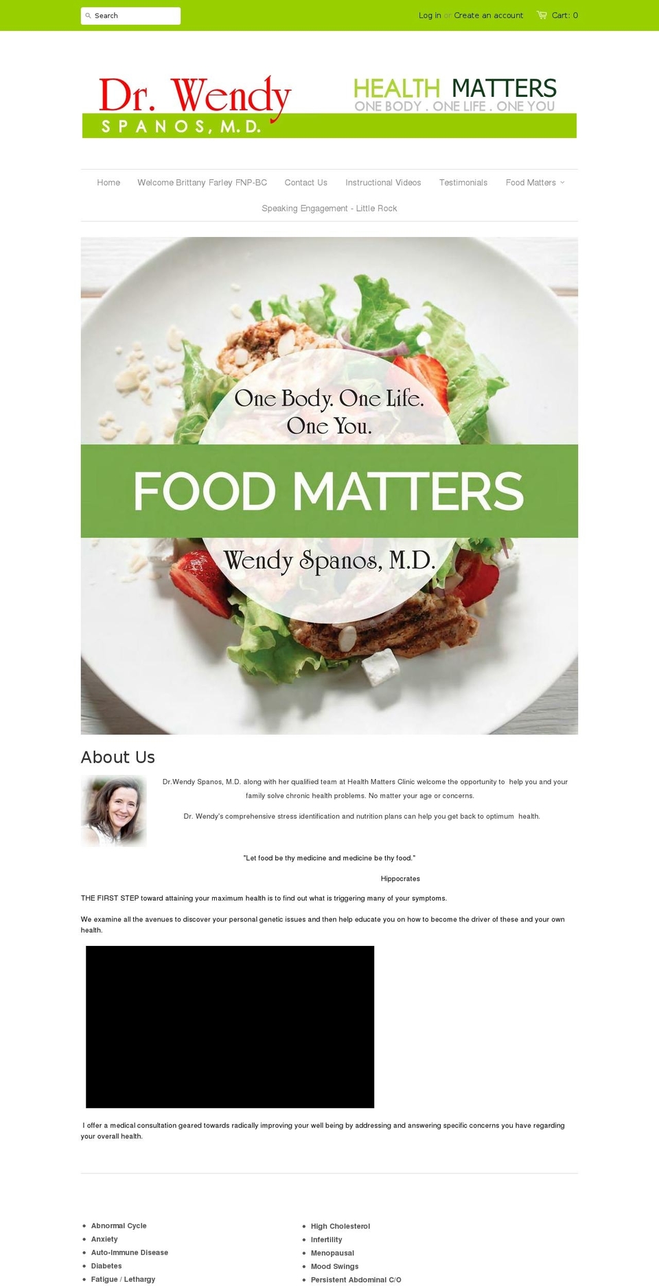 healthmattersclinic.com shopify website screenshot