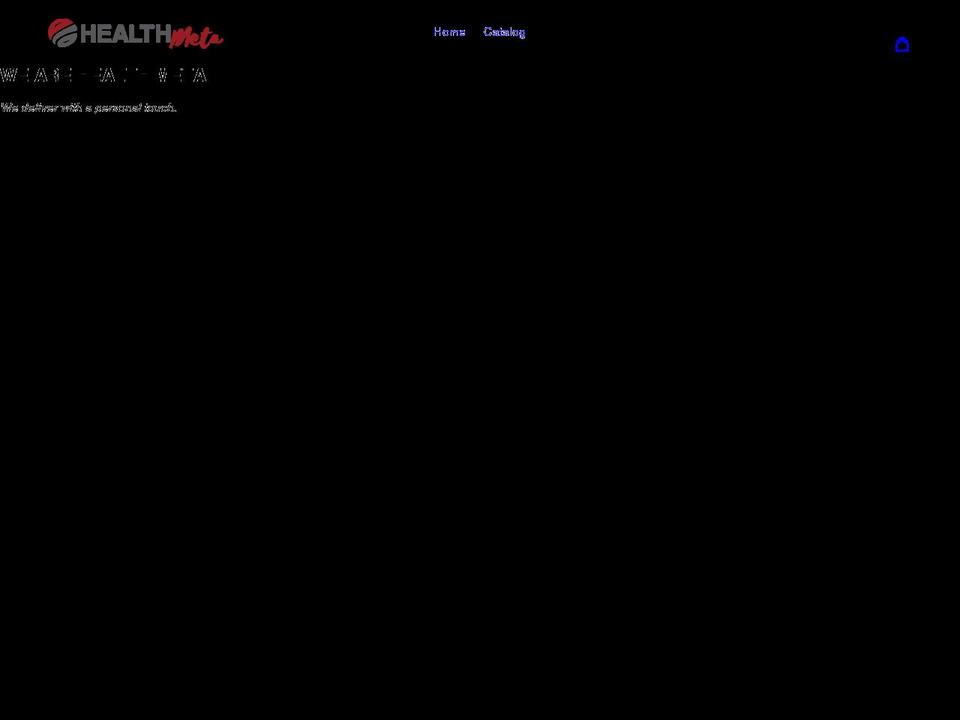 healthmetainc.com shopify website screenshot