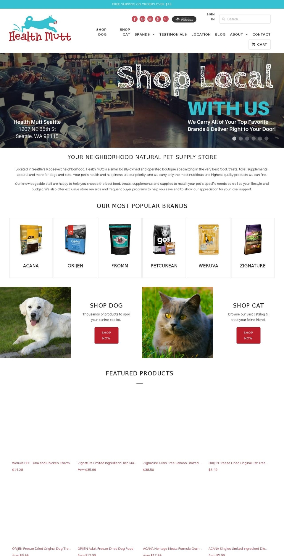 healthmuttseattle.com shopify website screenshot