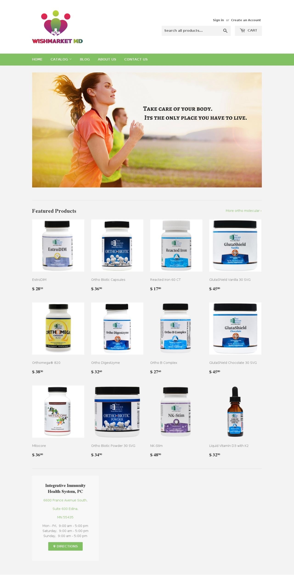 healthpromohub.com — Shopify storefront screenshot
