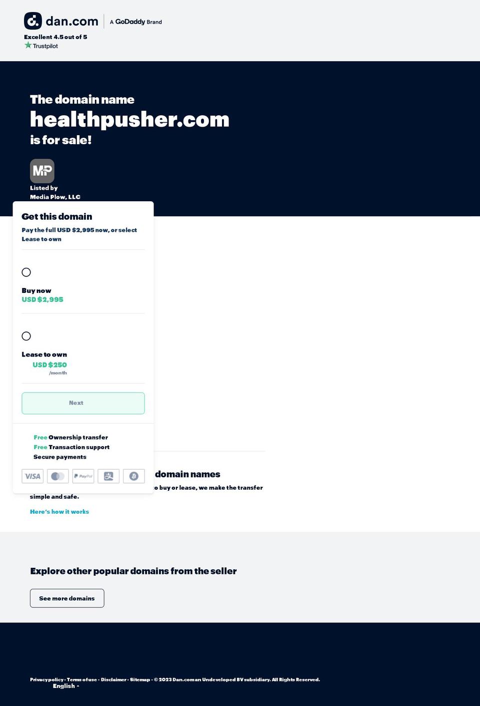Production | BVA Shopify theme site example healthpusher.com