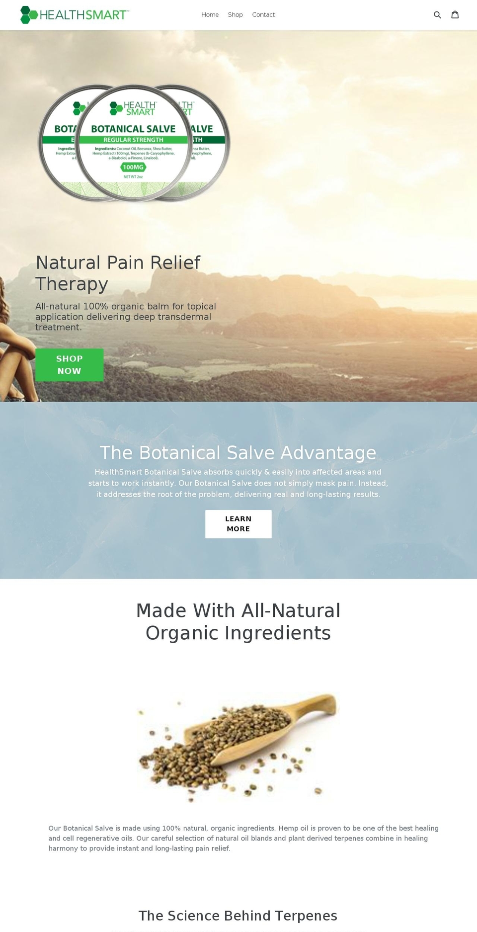 healthsmartlabs.com — Shopify storefront screenshot