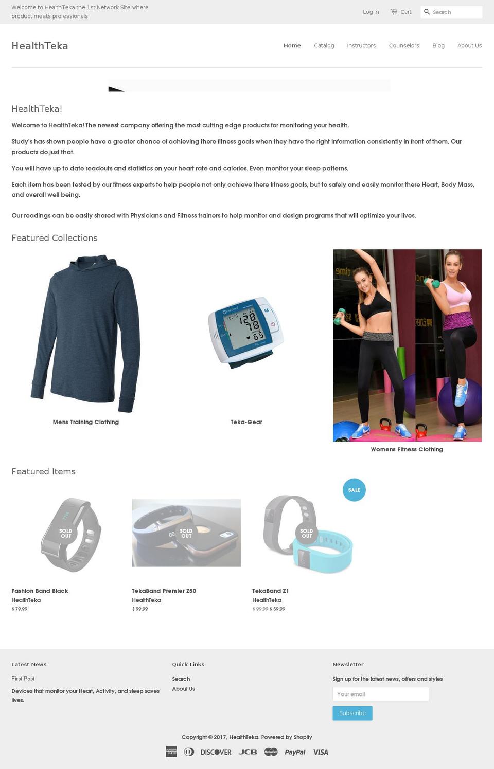 healthteka.com shopify website screenshot