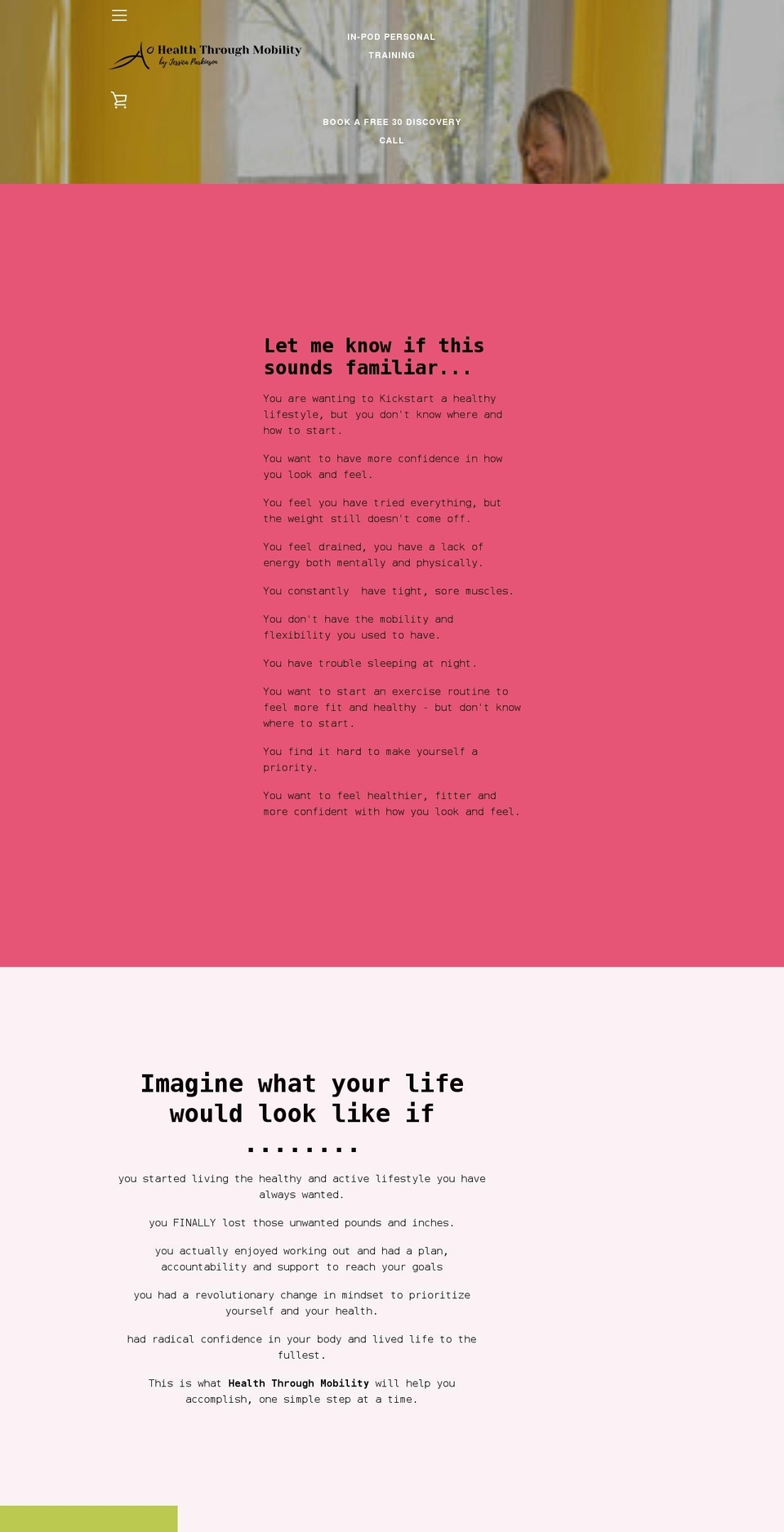 healththroughmobility.com shopify website screenshot