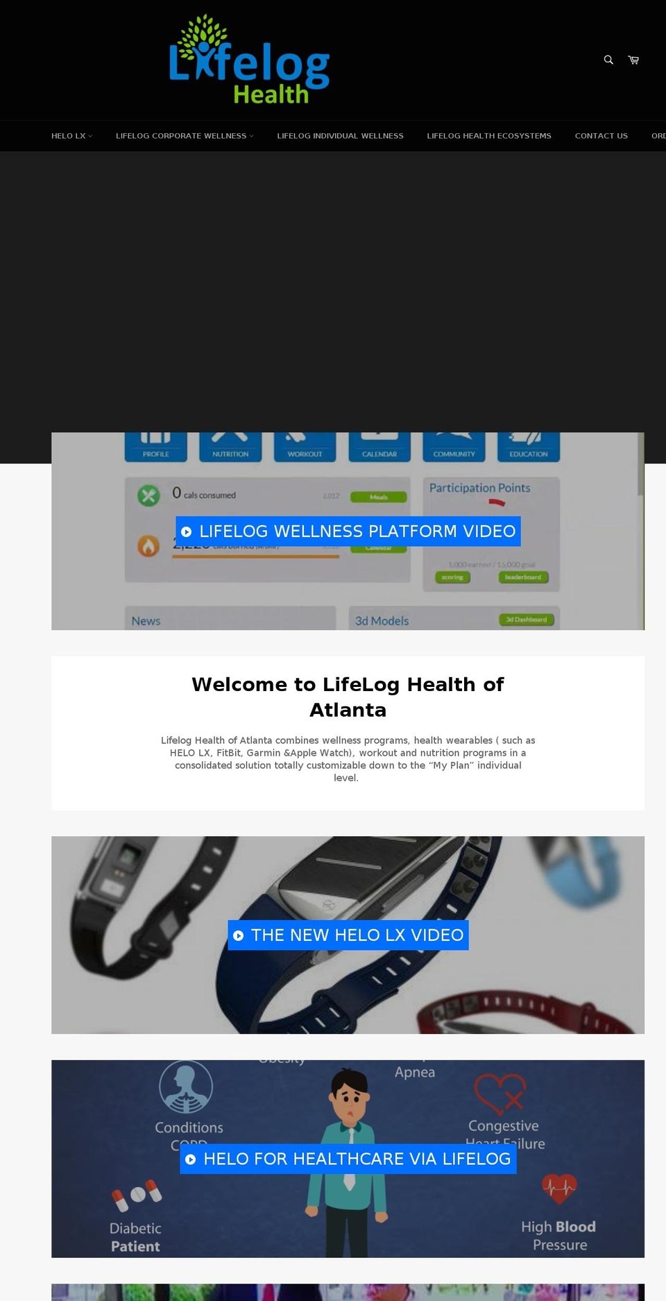 healthwarehelo.com — Shopify storefront screenshot
