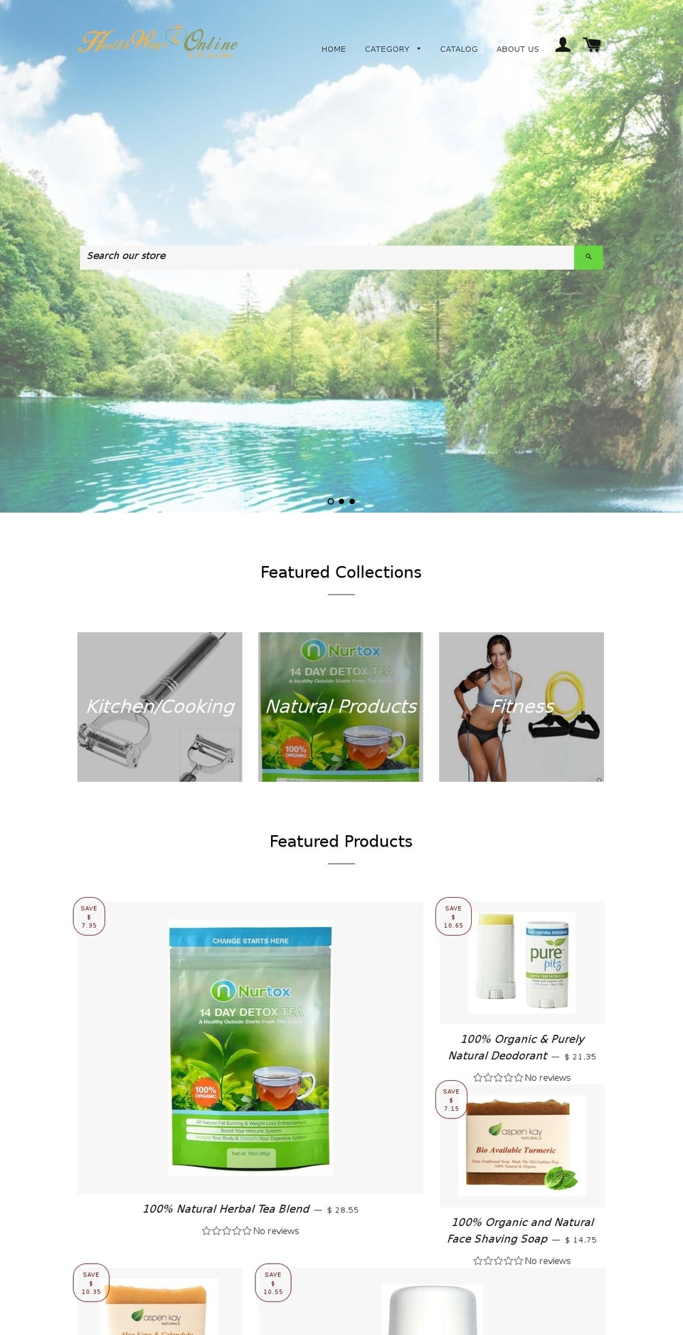 max-theme Shopify theme site example healthwaysonline.com