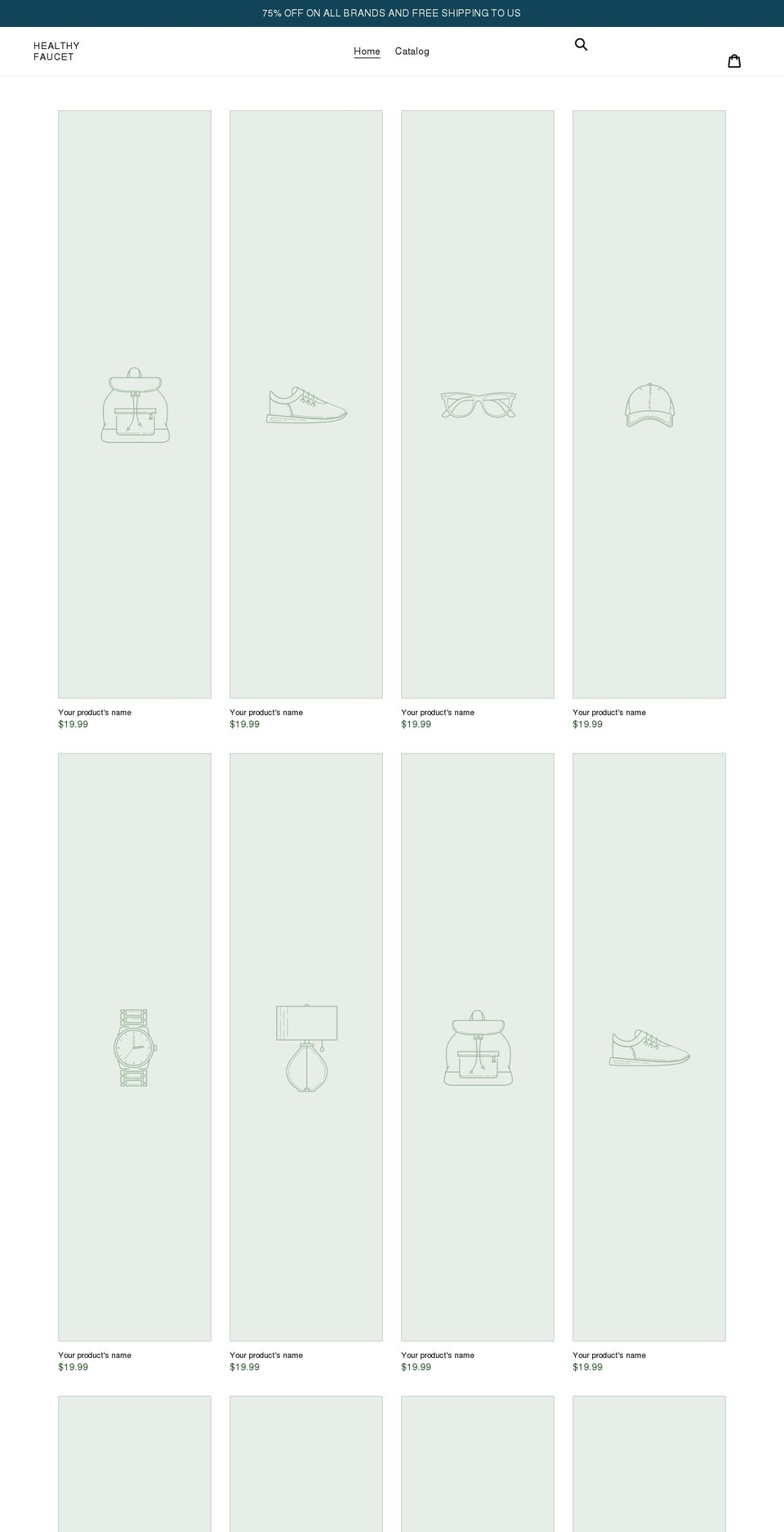 healthy-faucet.myshopify.com shopify website screenshot