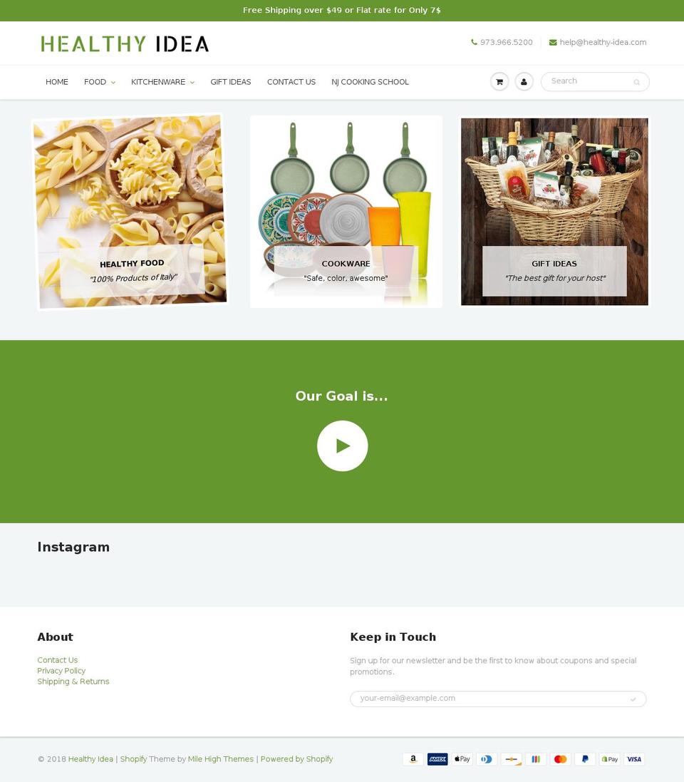 healthy-idea.info shopify website screenshot