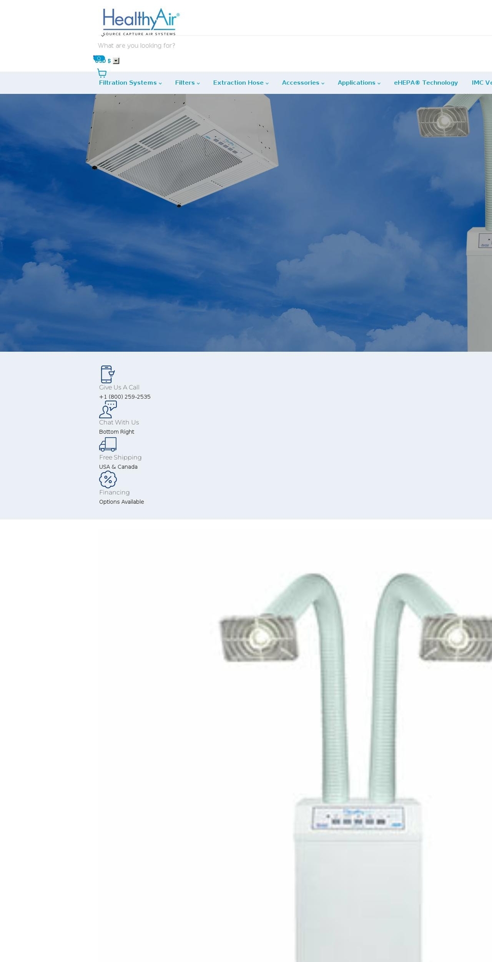 healthyair.com shopify website screenshot