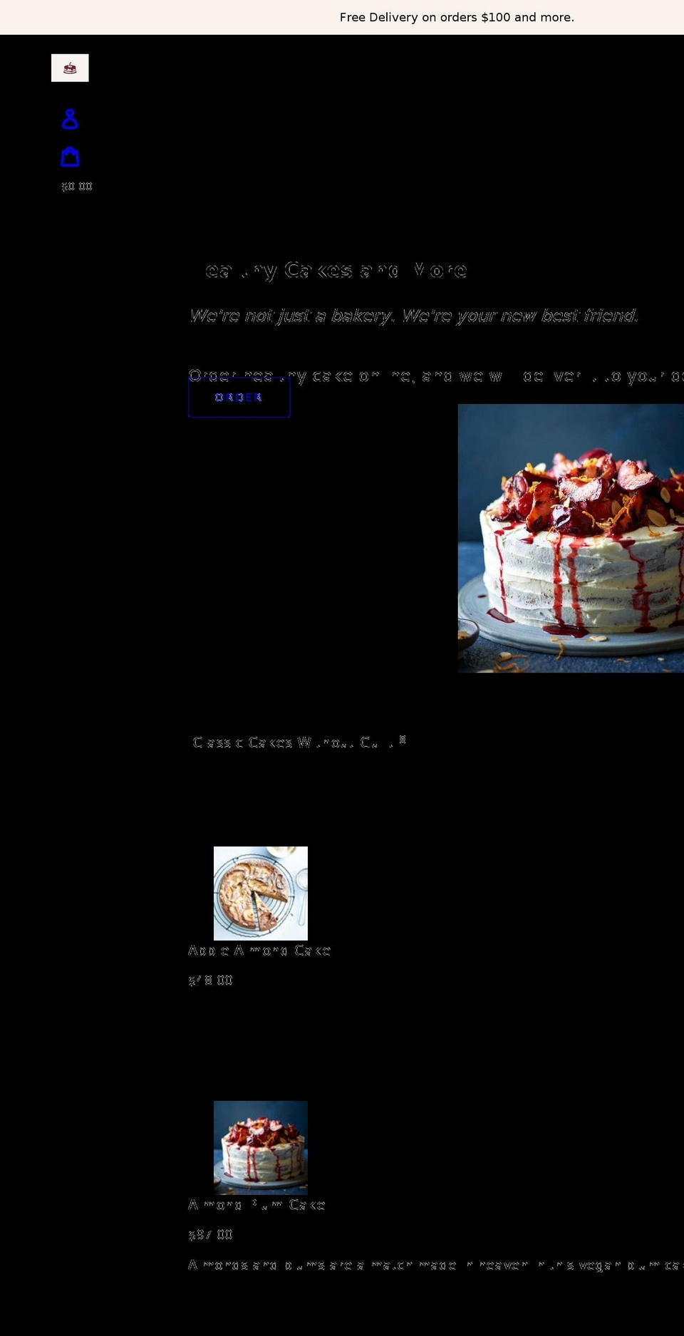 healthycakesandmore.com shopify website screenshot