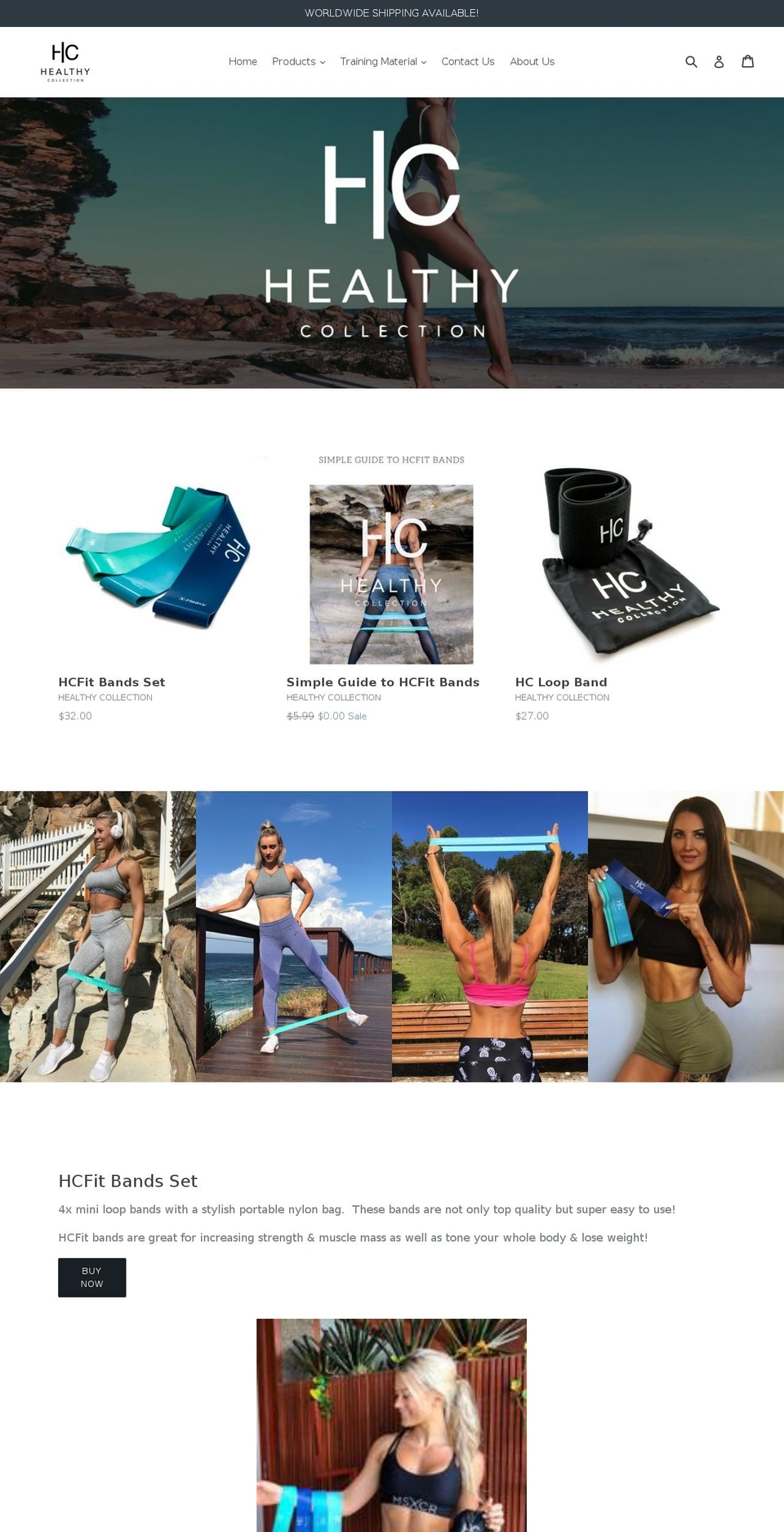 healthycollection.com.au shopify website screenshot