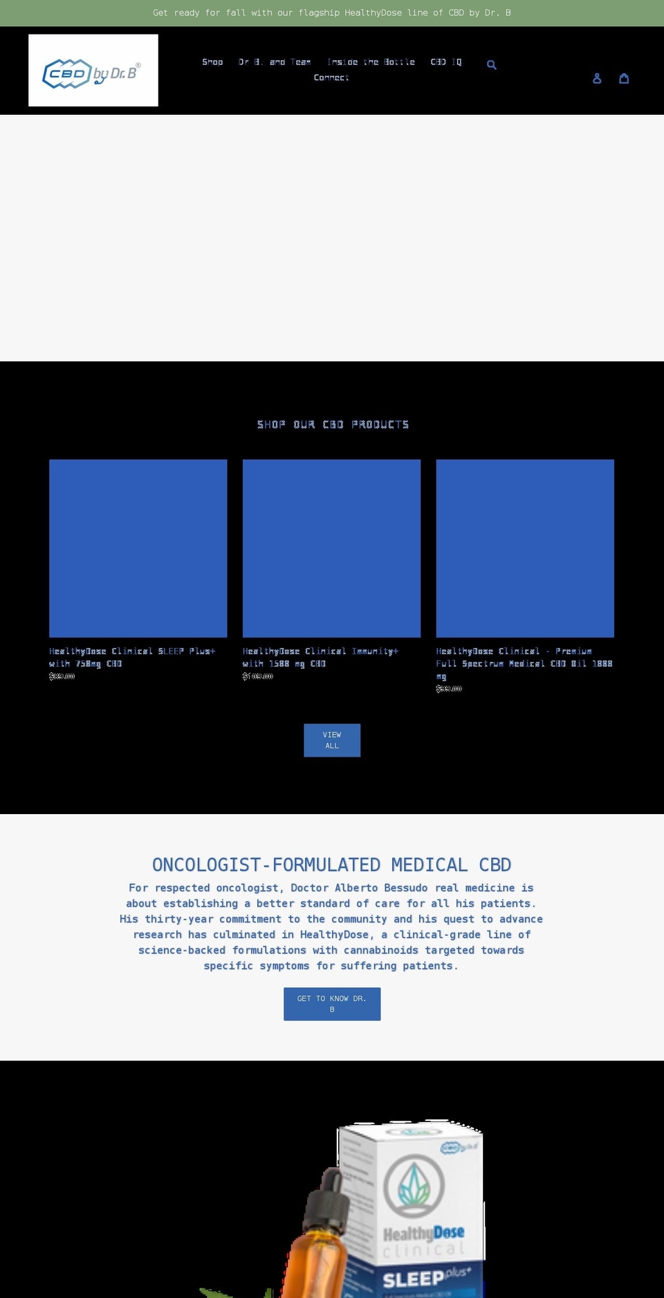 healthydoseclinical.com shopify website screenshot