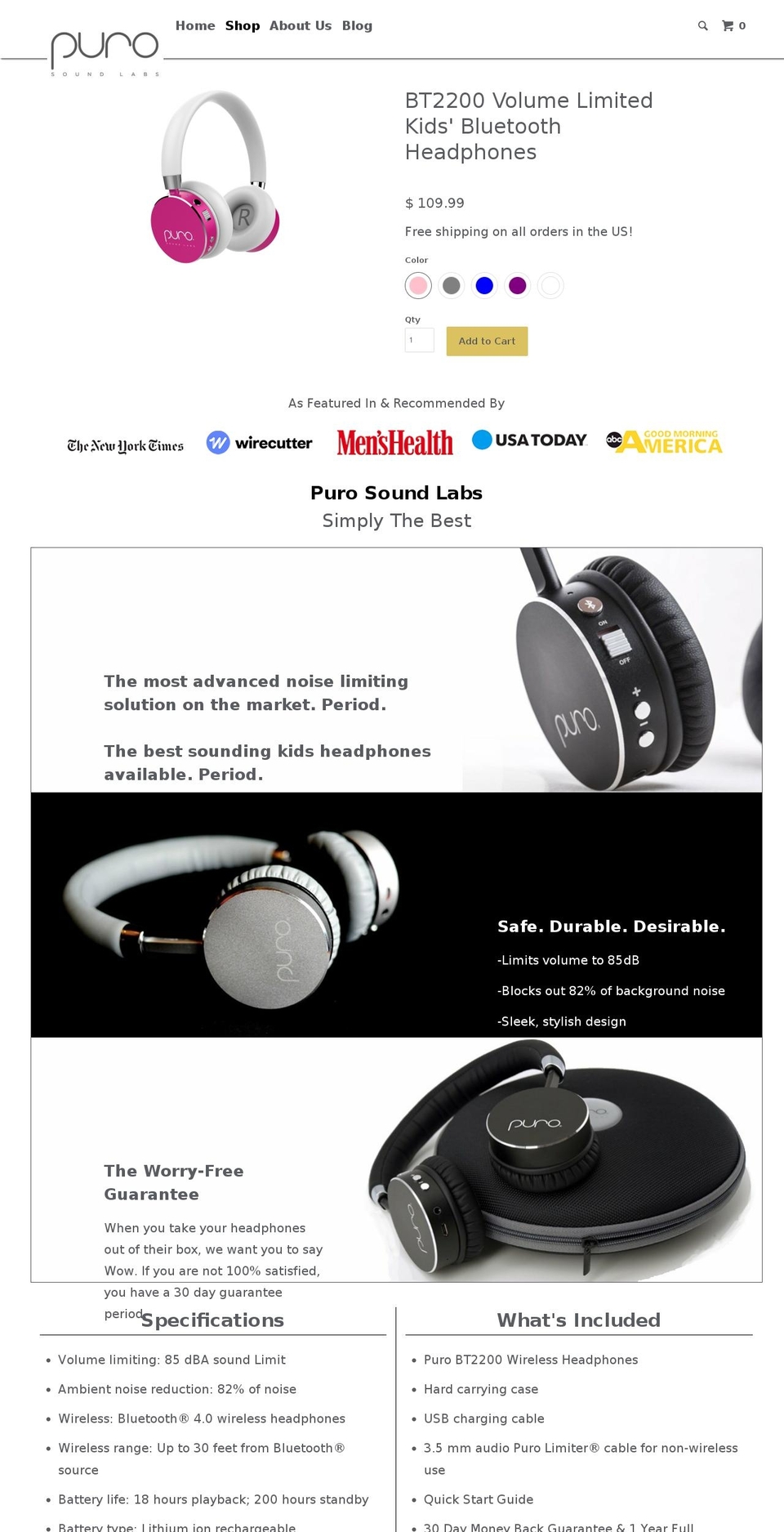 healthyears.org shopify website screenshot