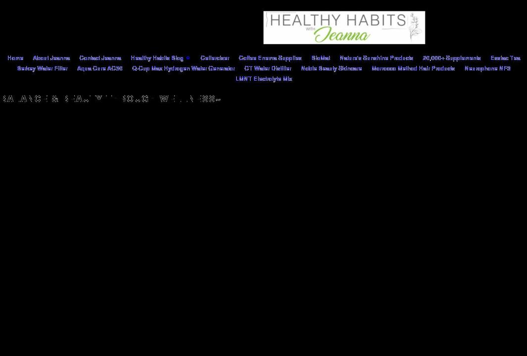 healthyhabitswithjeanna.com shopify website screenshot