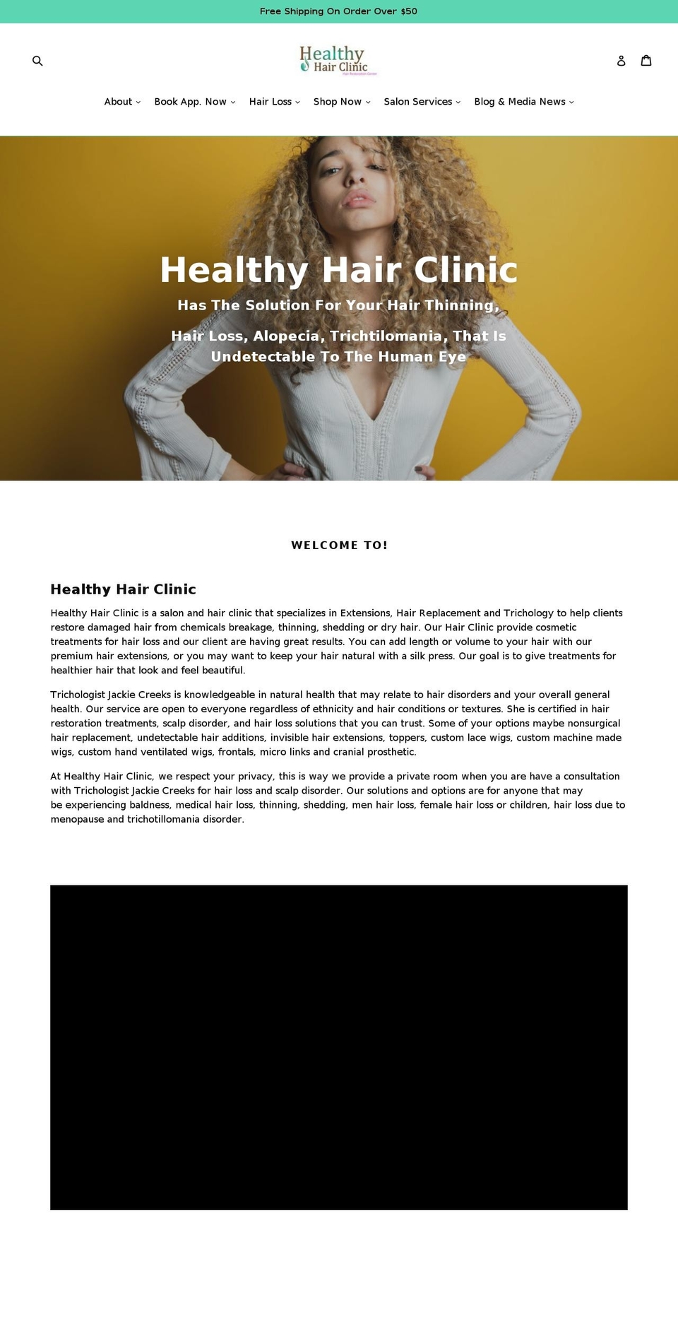 healthyhairseminar.com — Shopify storefront screenshot