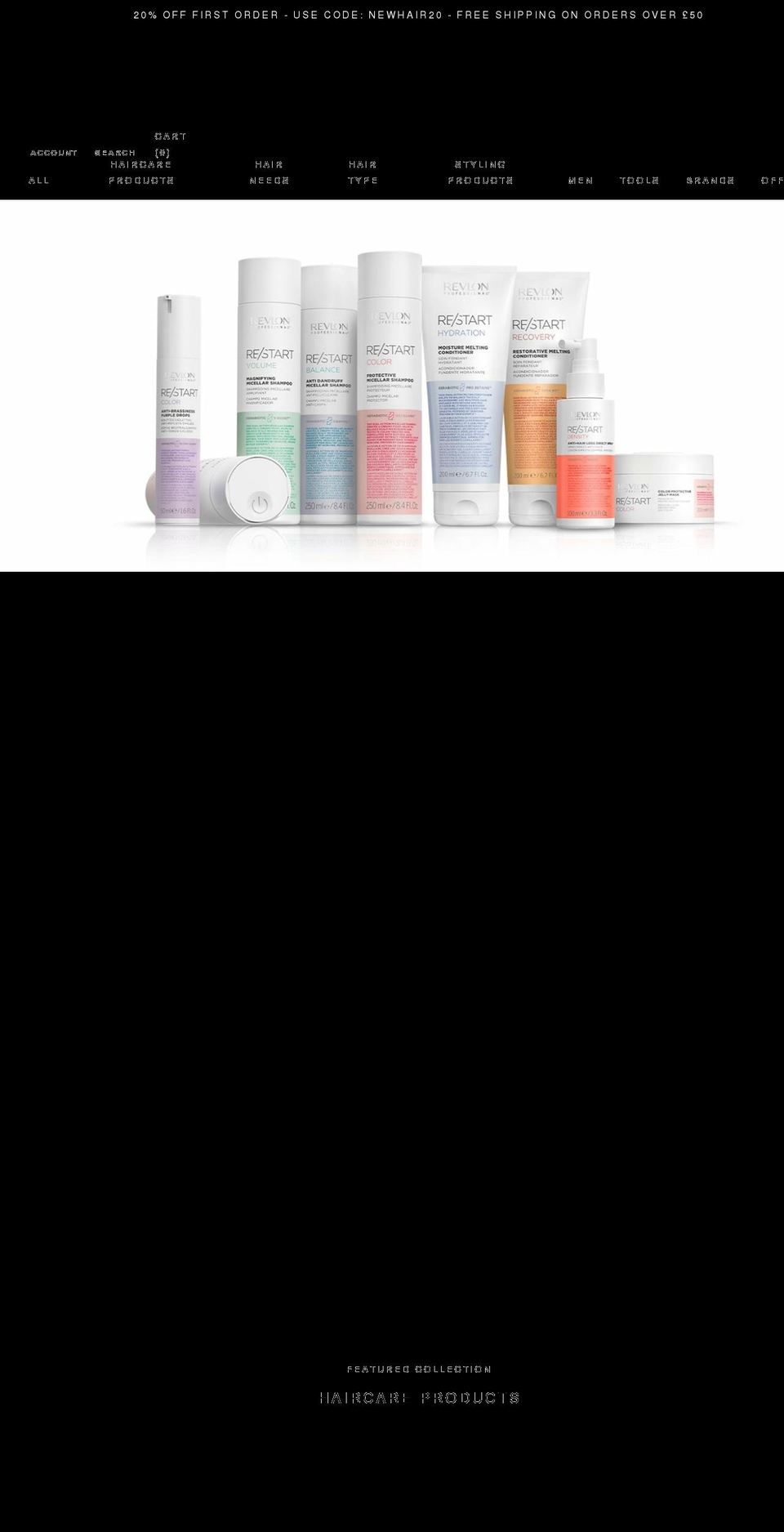 healthyhairshop.com shopify website screenshot