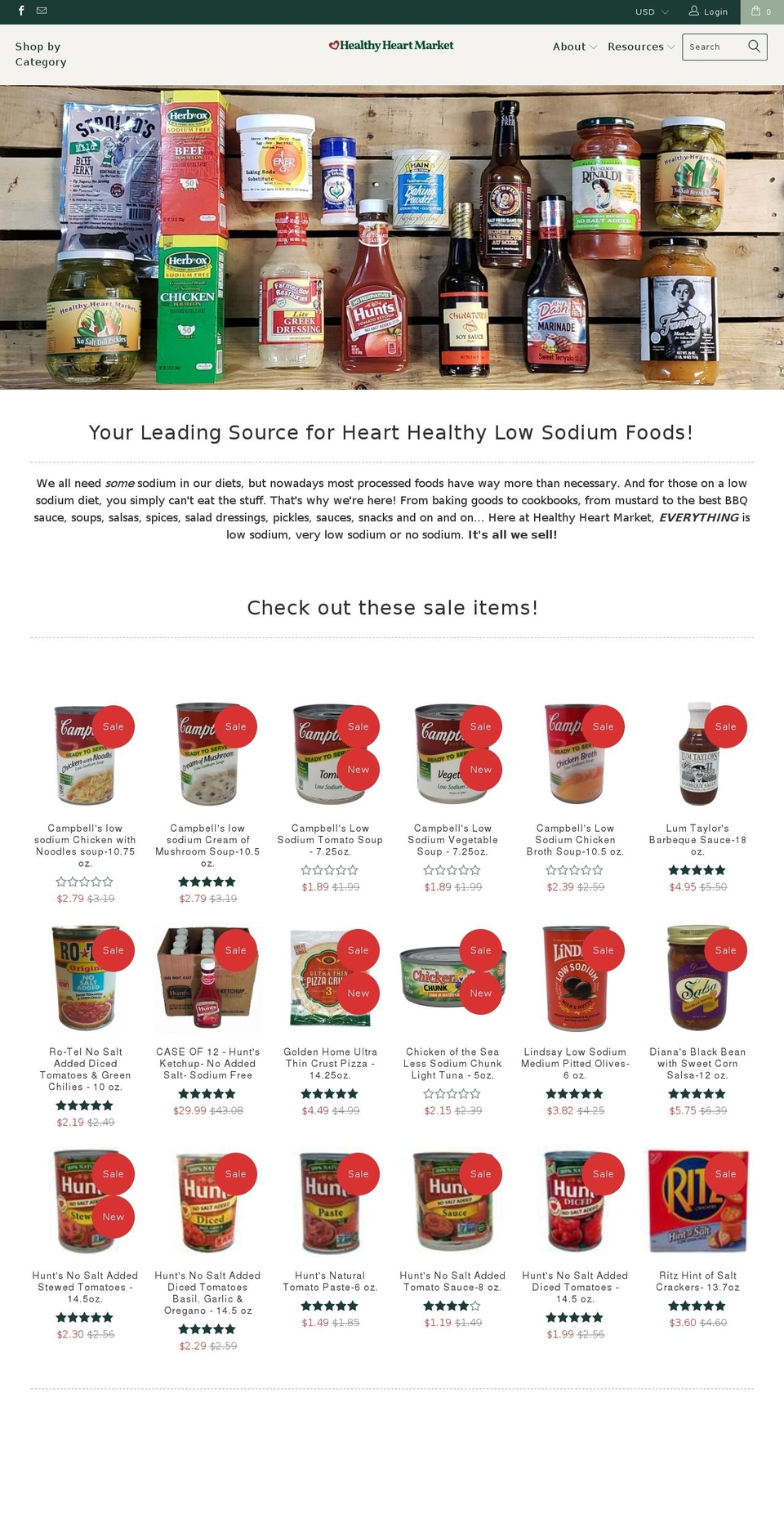 Turbo 3.0.4 Shopify theme site example healthyheartmarket.com