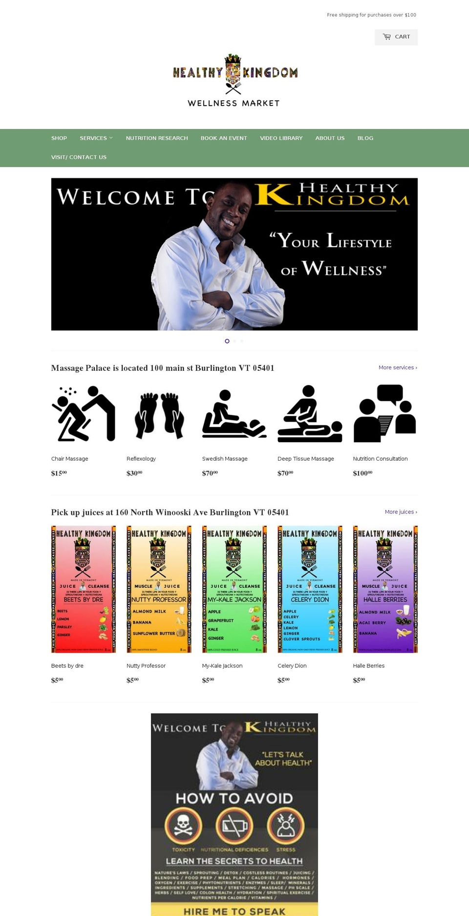 healthykingdomlife.com — Shopify storefront screenshot