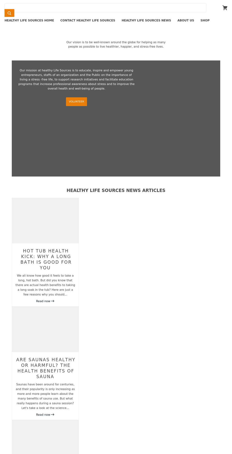 healthylifesources.com shopify website screenshot