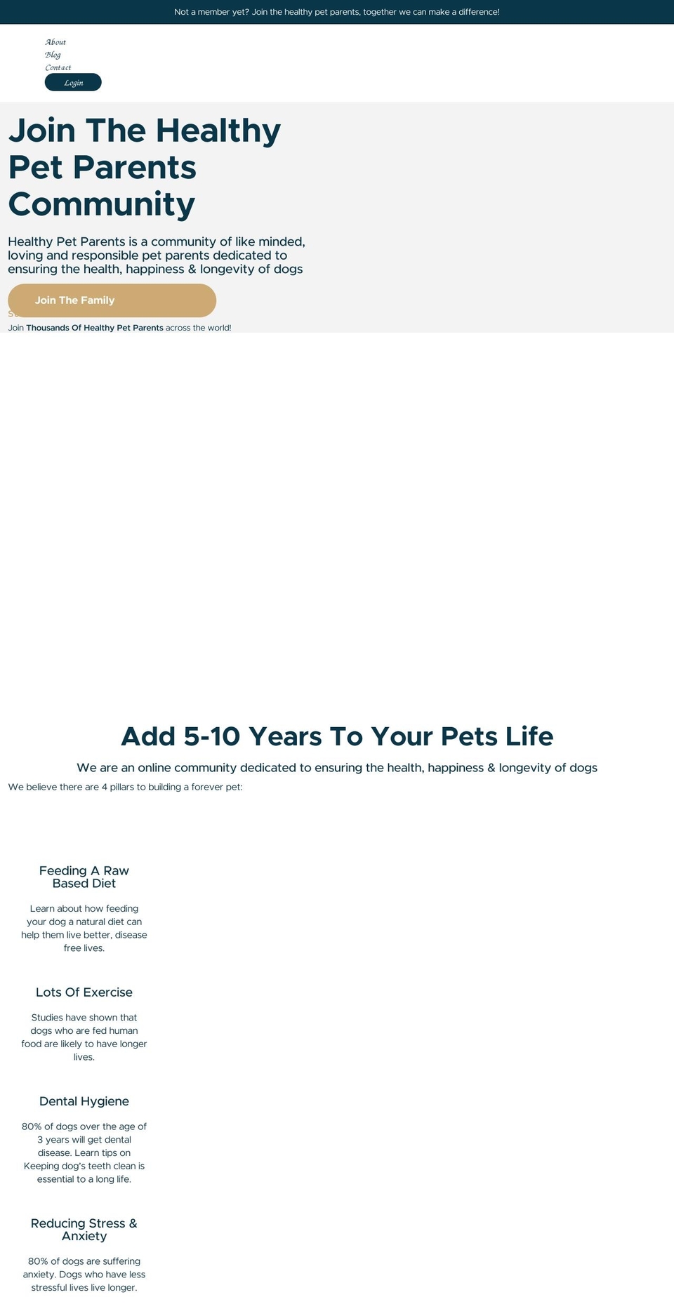 healthypetparents.com shopify website screenshot