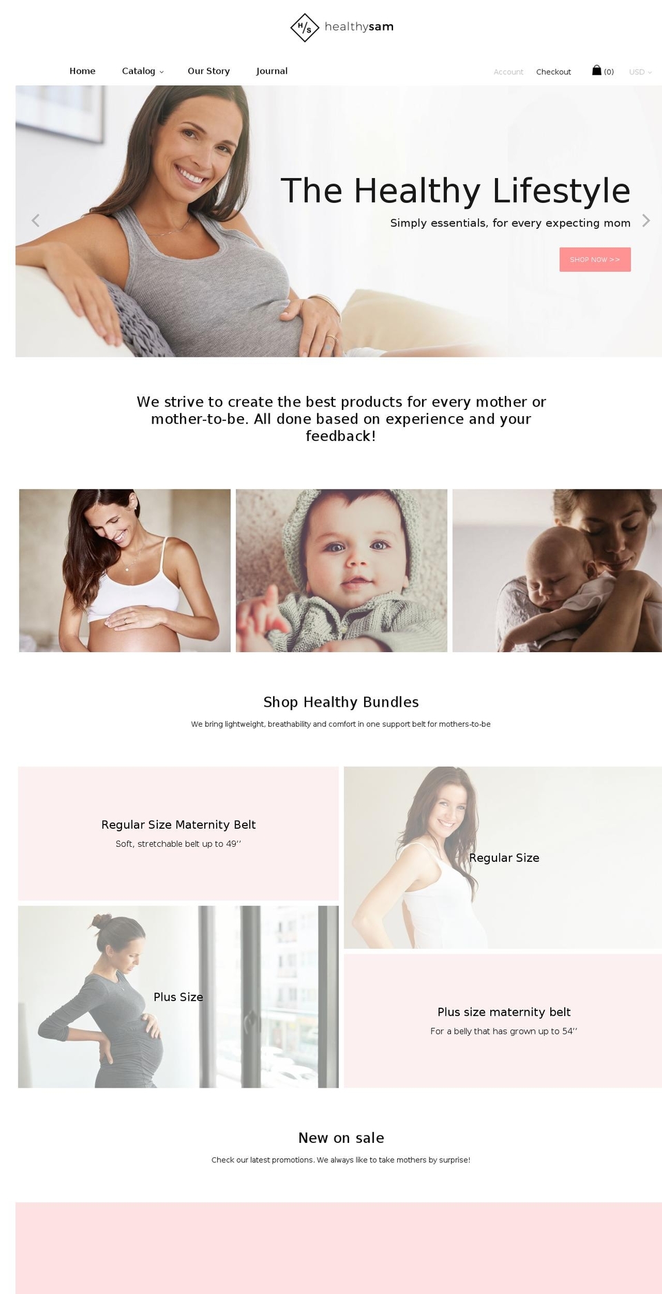 healthysam.com — Shopify storefront screenshot