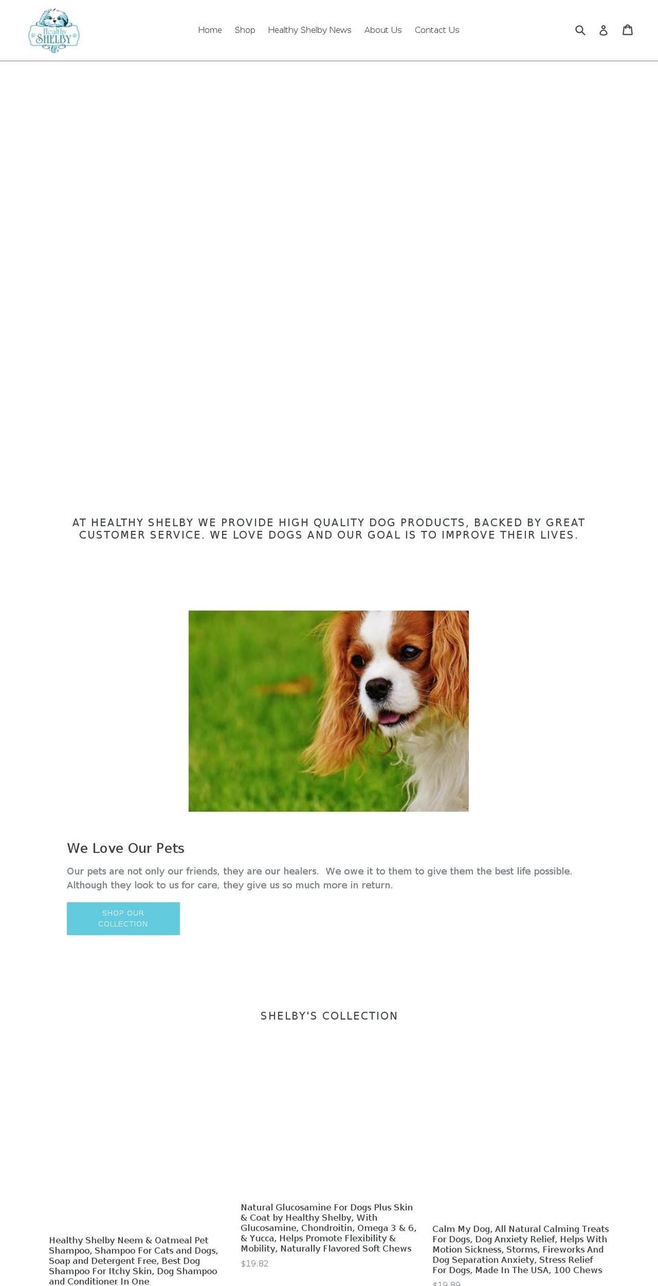 healthyshelby.com — Shopify storefront screenshot