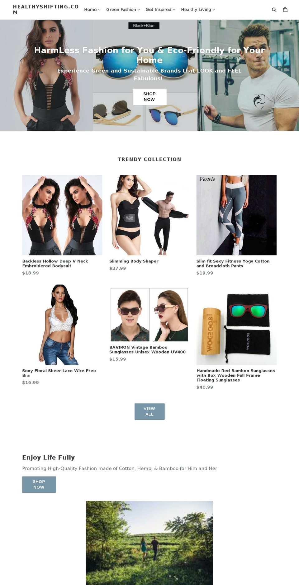 healthyshifting.com shopify website screenshot