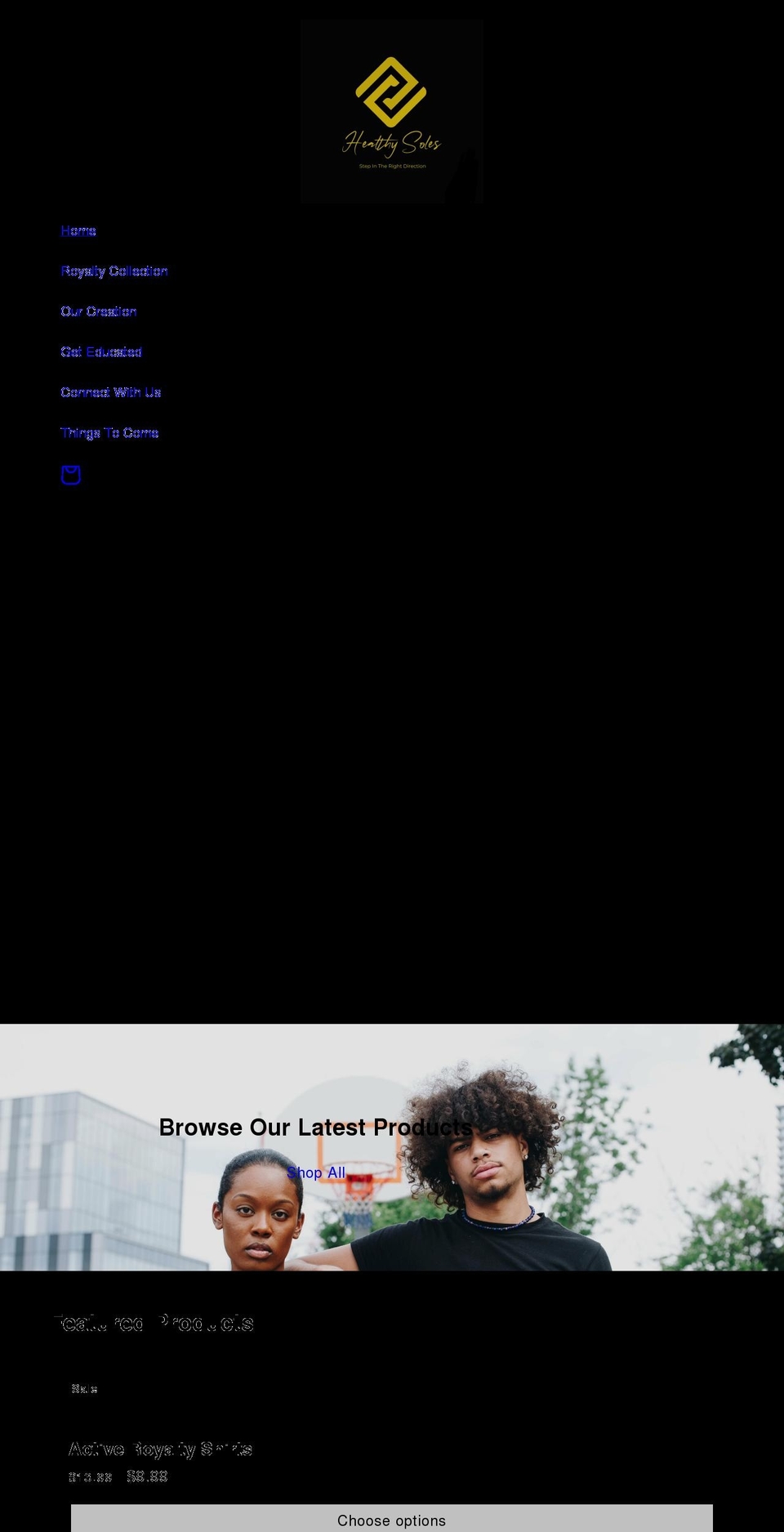 healthysoles.net shopify website screenshot