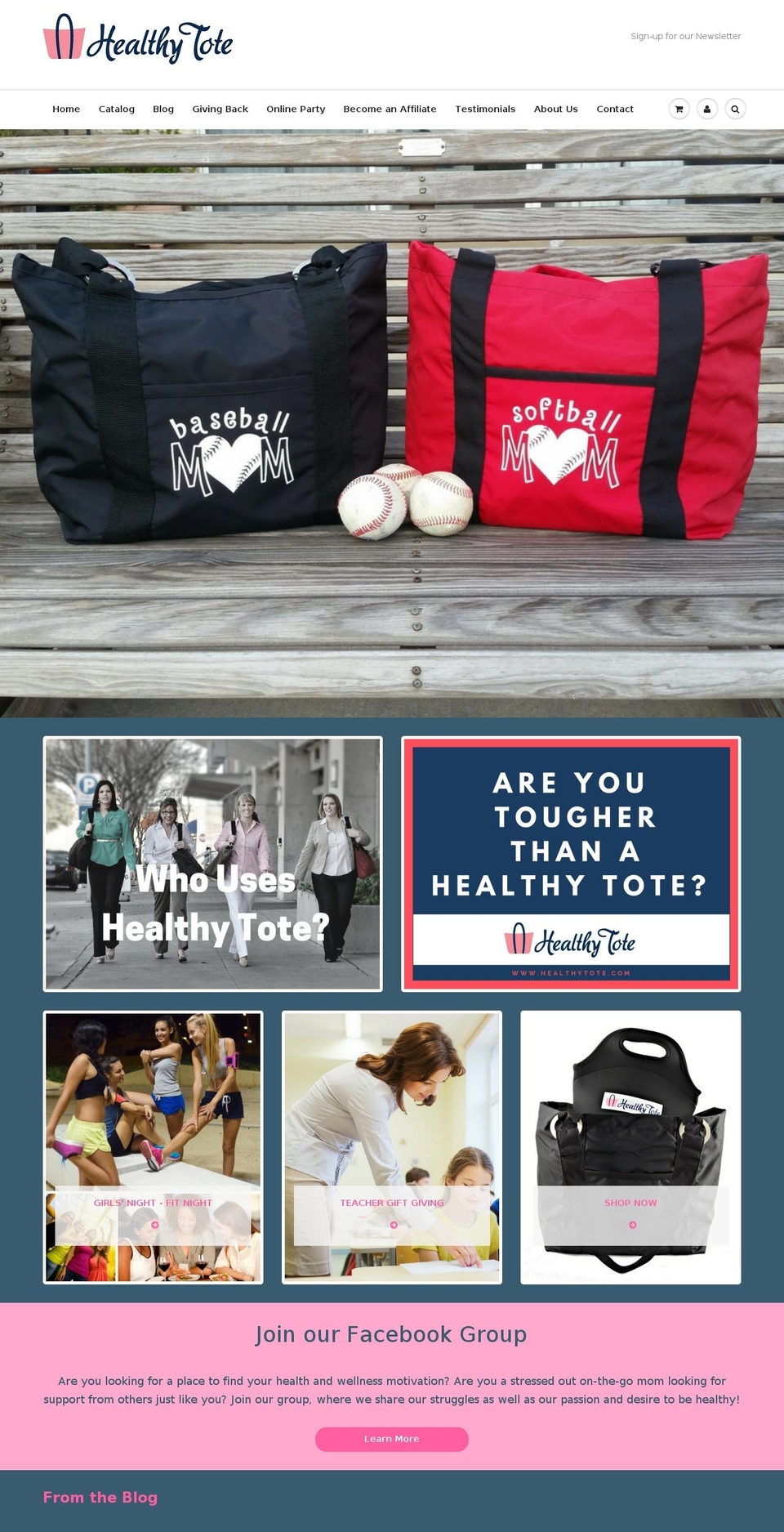 healthytote.com shopify website screenshot