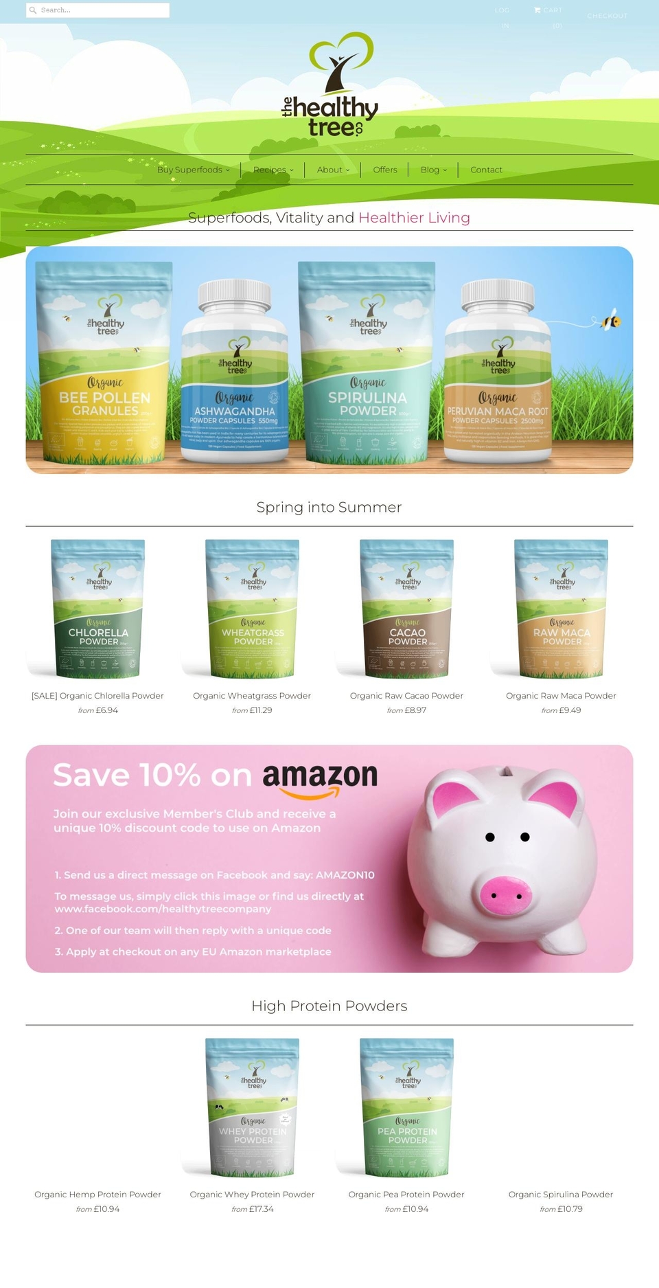 healthytreecompany.co.uk shopify website screenshot