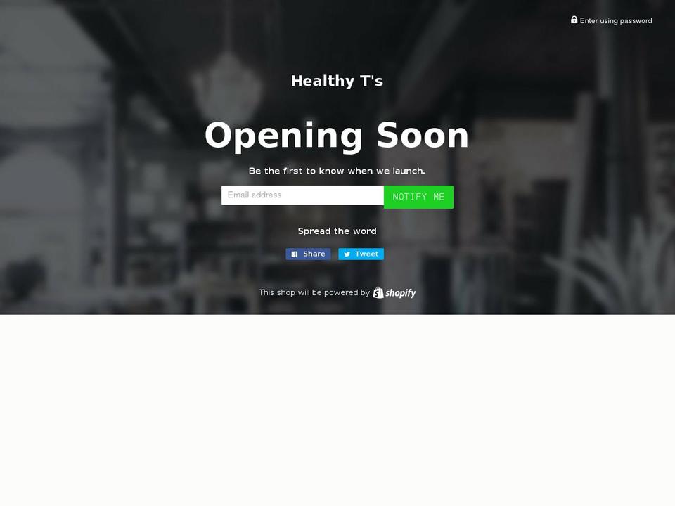 healthyts.com — Shopify storefront screenshot