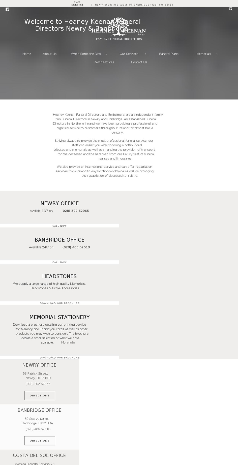 heaneykeenan.com shopify website screenshot
