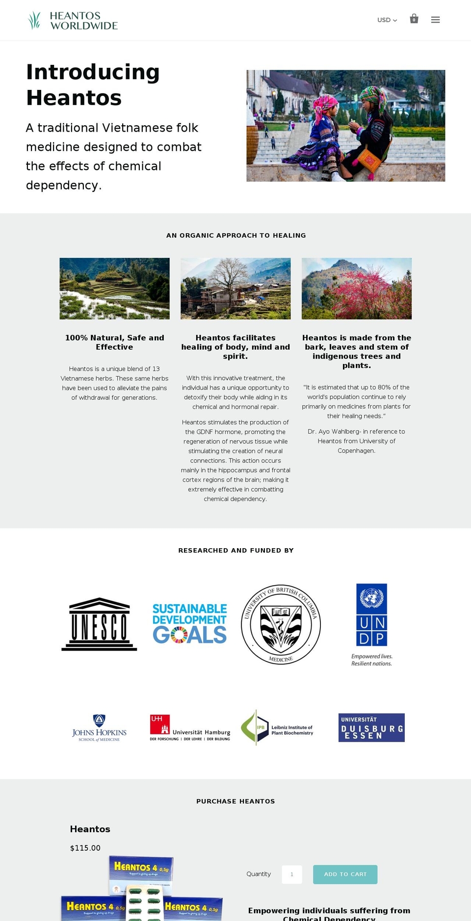 heantosworldwide.com shopify website screenshot