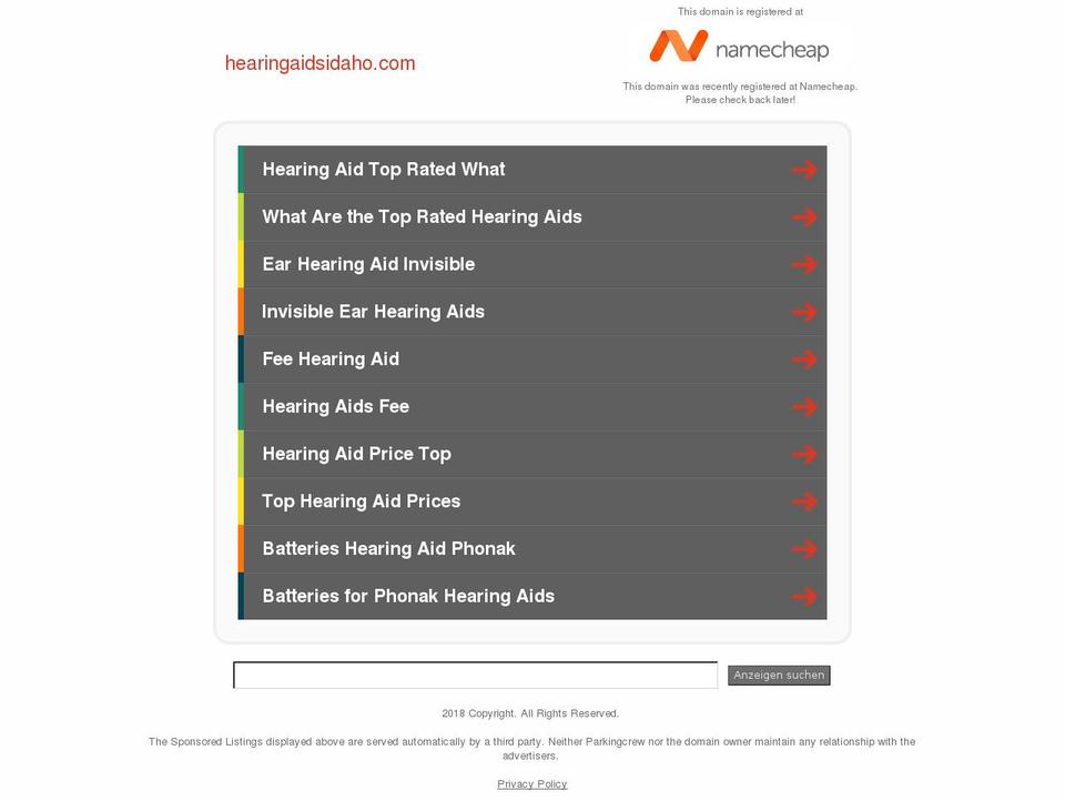 earhorn Shopify theme site example hearingaidsidaho.com