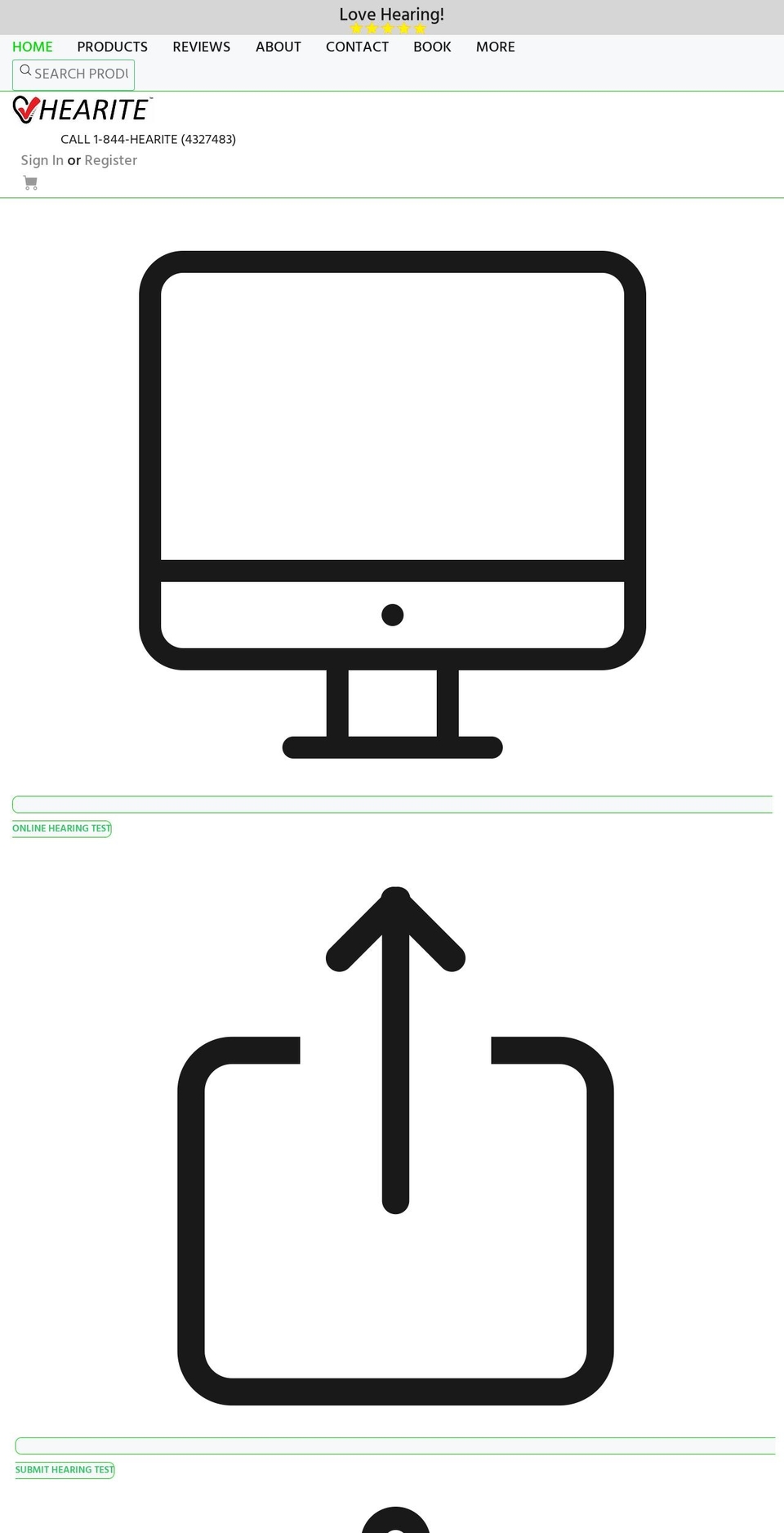 hearite.com shopify website screenshot