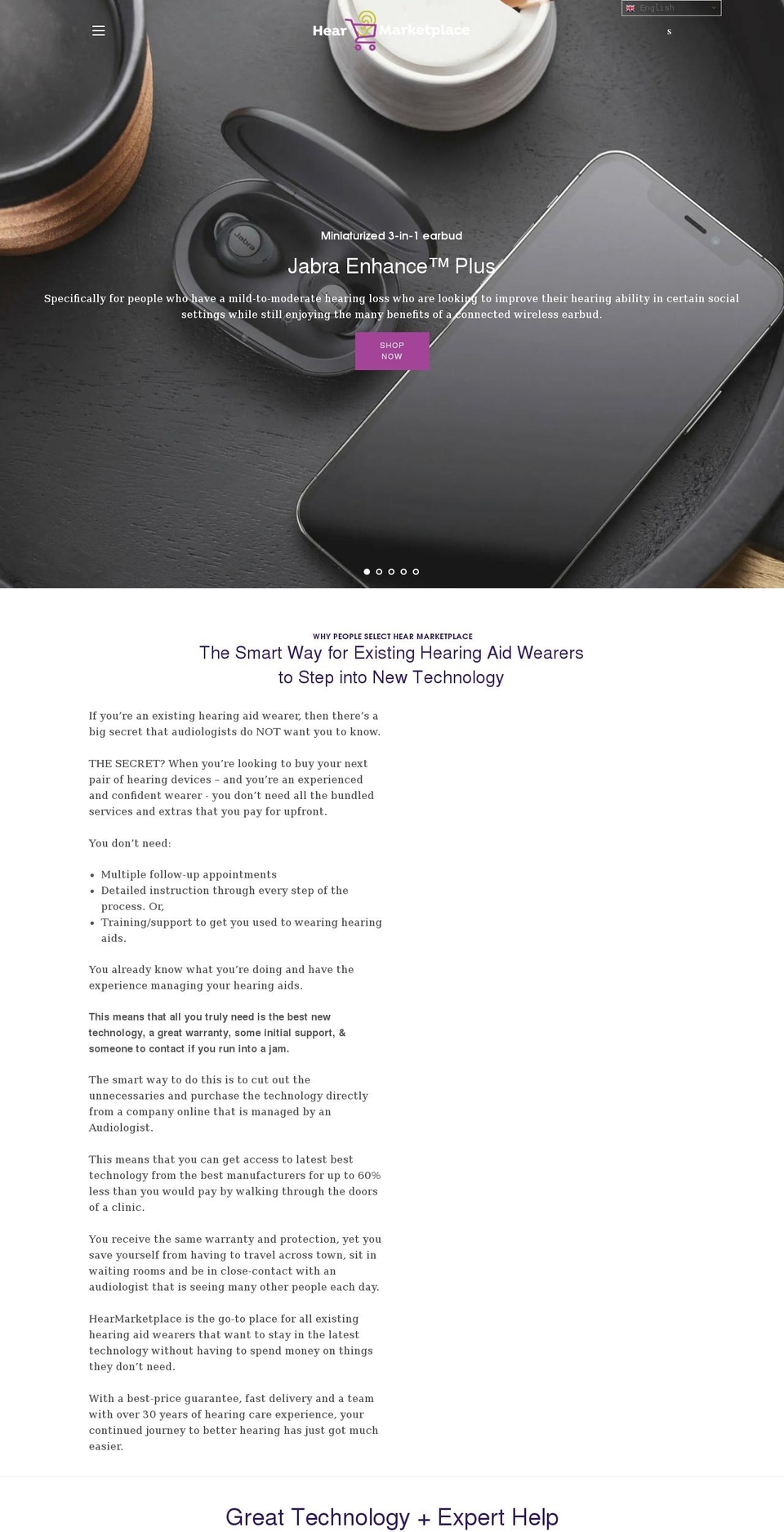 hearmarketplace.com shopify website screenshot