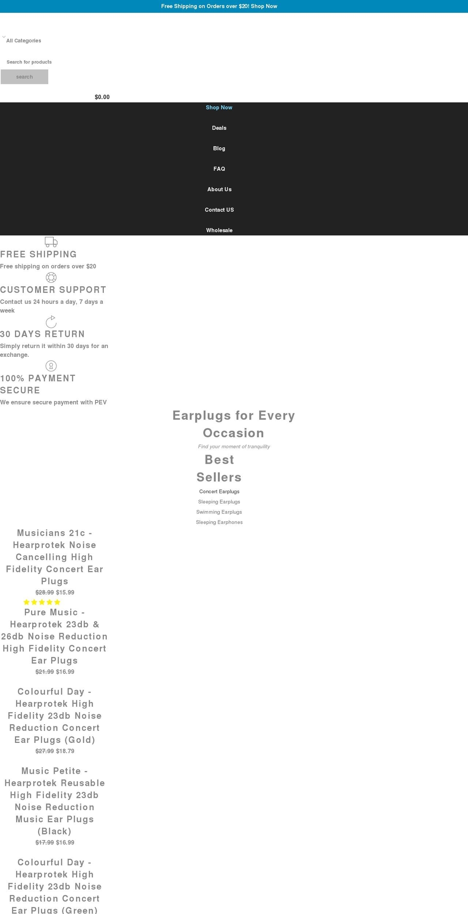 hearprotek.com shopify website screenshot
